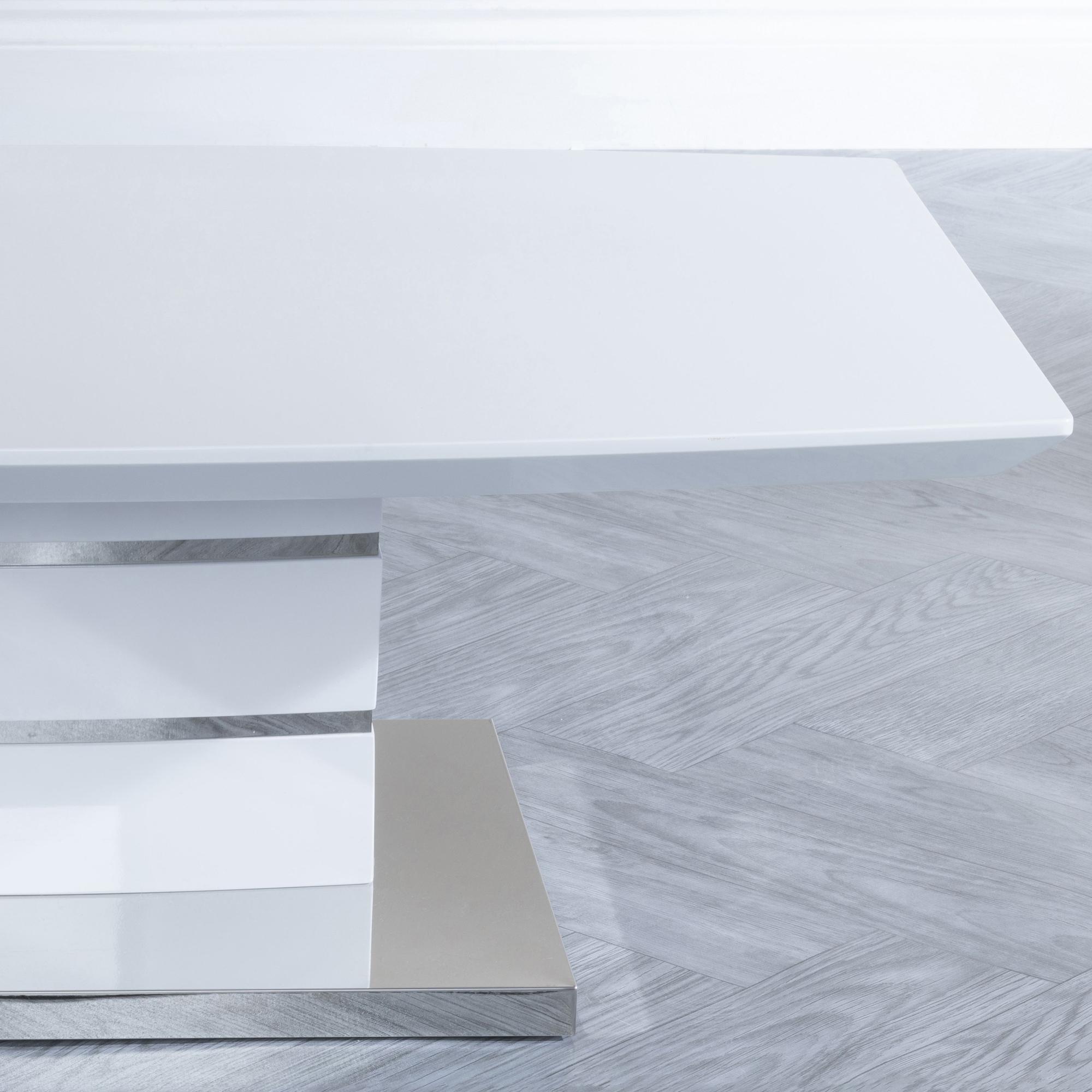 Product photograph of Rimini White Gloss Coffee Table from Choice Furniture Superstore.