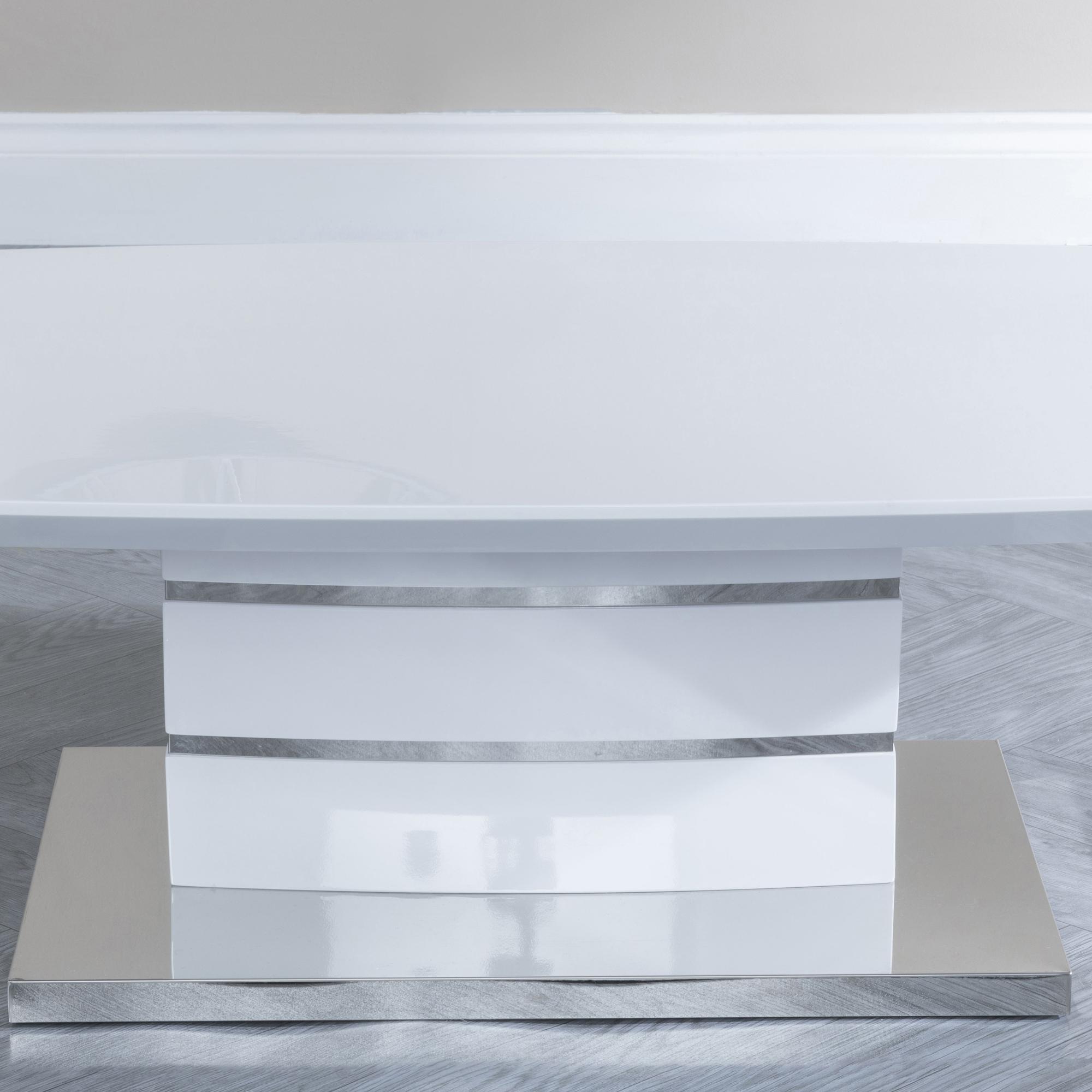 Product photograph of Rimini White Gloss Coffee Table from Choice Furniture Superstore.