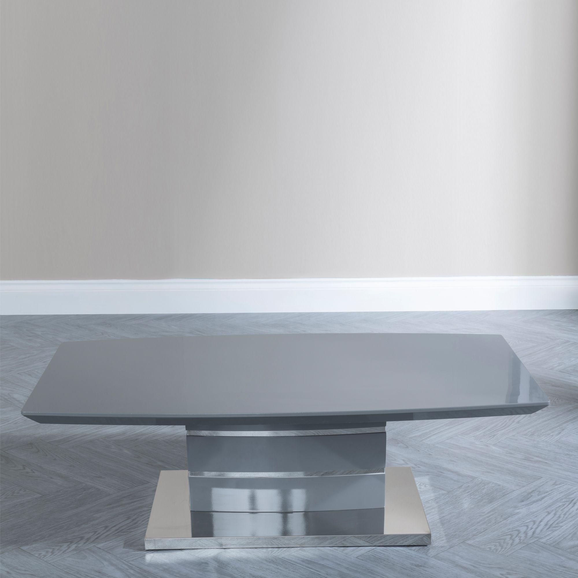 Product photograph of Rimini Grey Gloss Coffee Table from Choice Furniture Superstore.