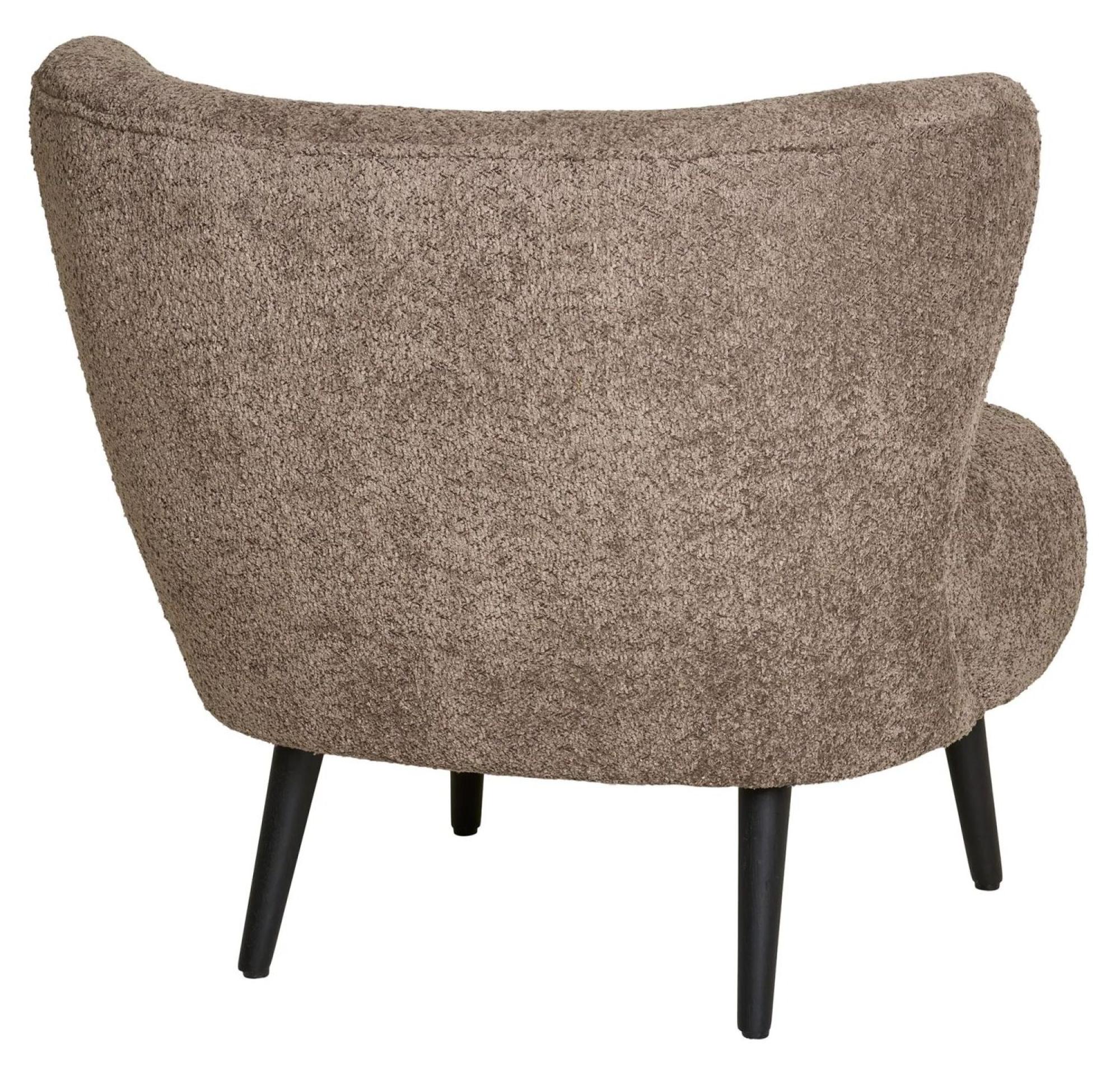 Product photograph of Nadda Brown Fabric Lounge Chair from Choice Furniture Superstore.