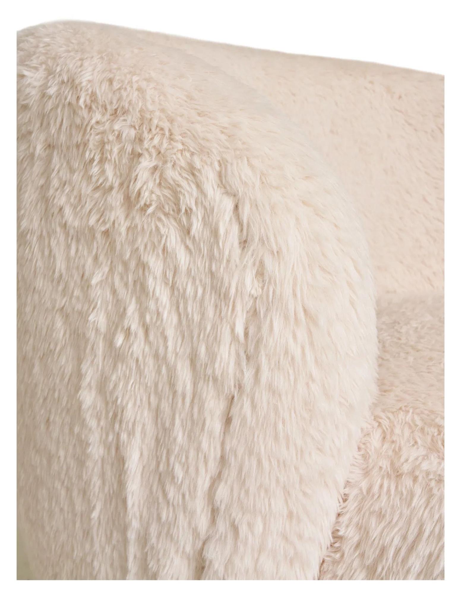Product photograph of Indigo Off-white Fabric Lounge Chair from Choice Furniture Superstore.