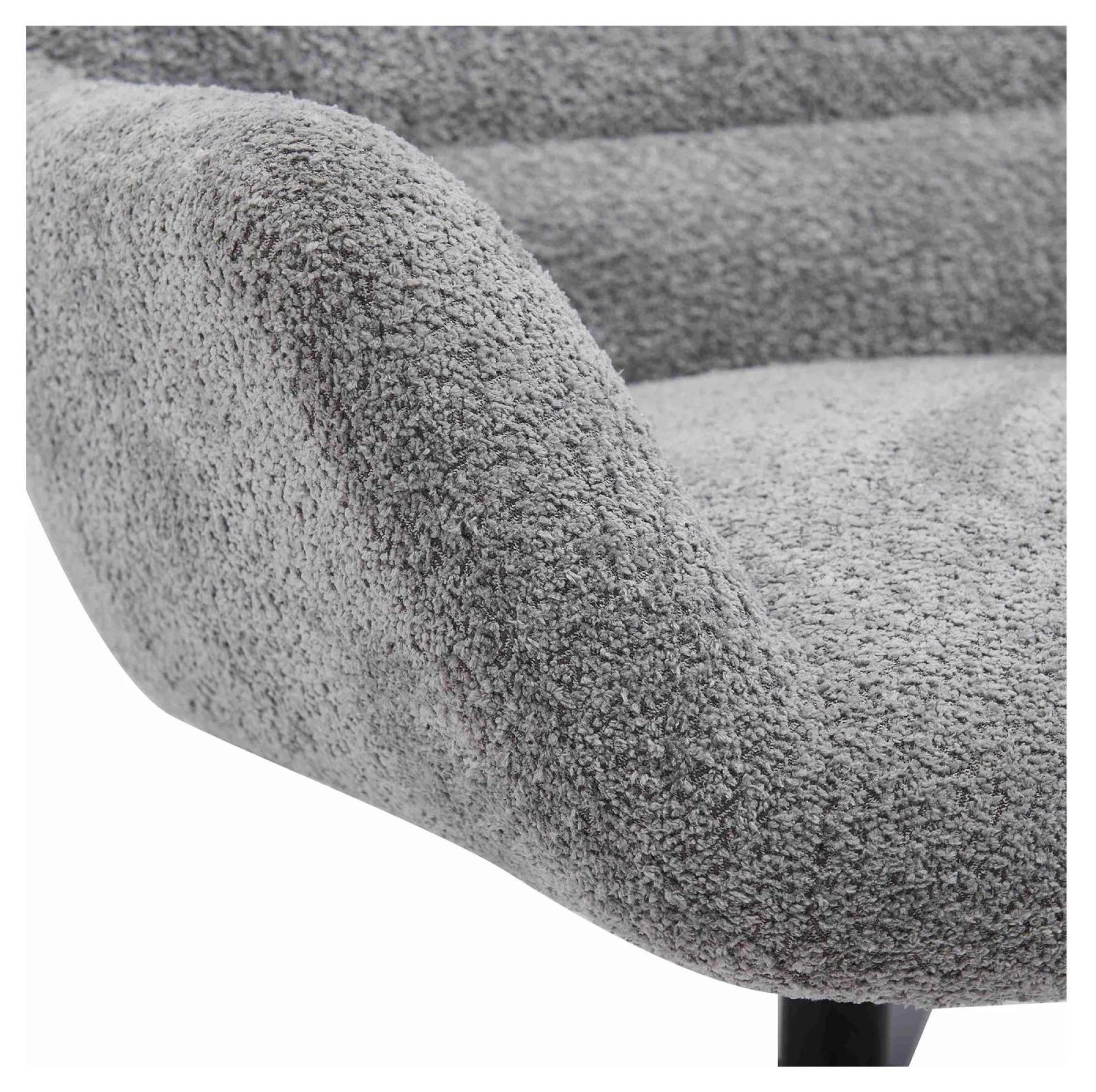 Product photograph of Hadspen Dark Grey Fabric Swivel Lounge Chair from Choice Furniture Superstore.