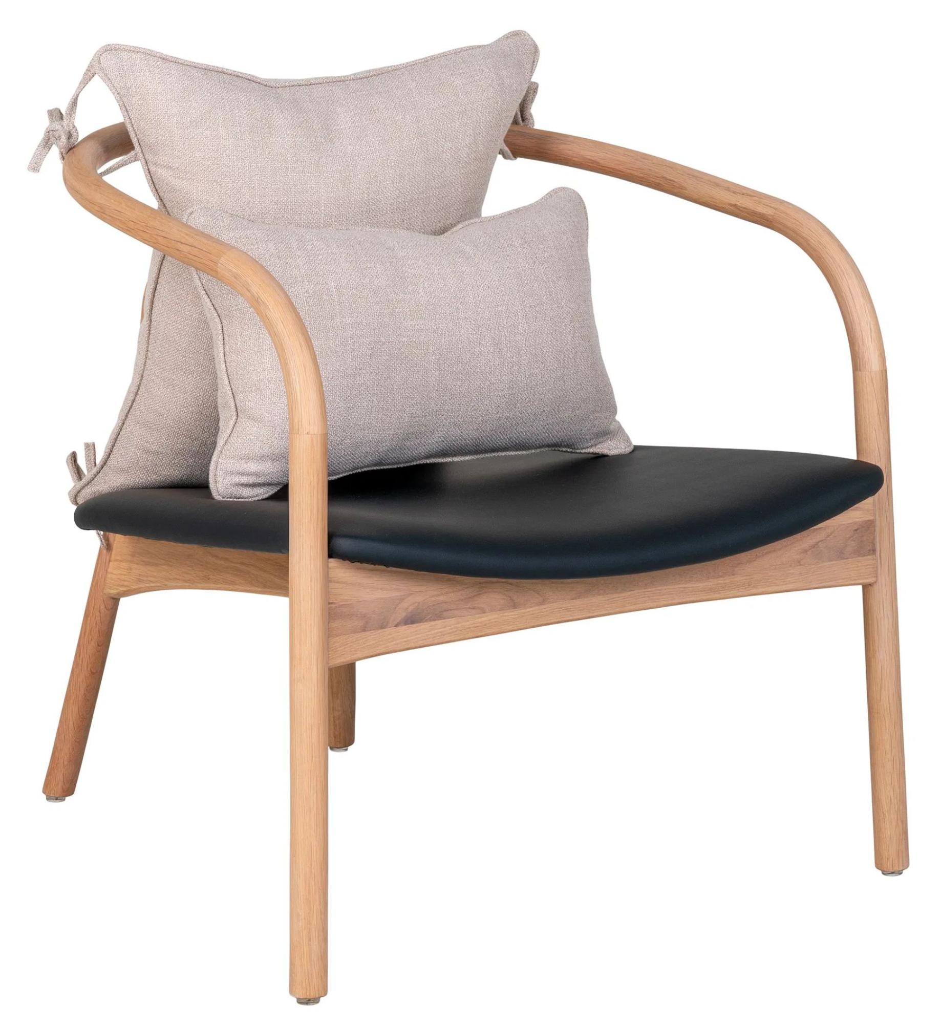 Product photograph of Atkinson Natural Oak Lounge Chair from Choice Furniture Superstore.