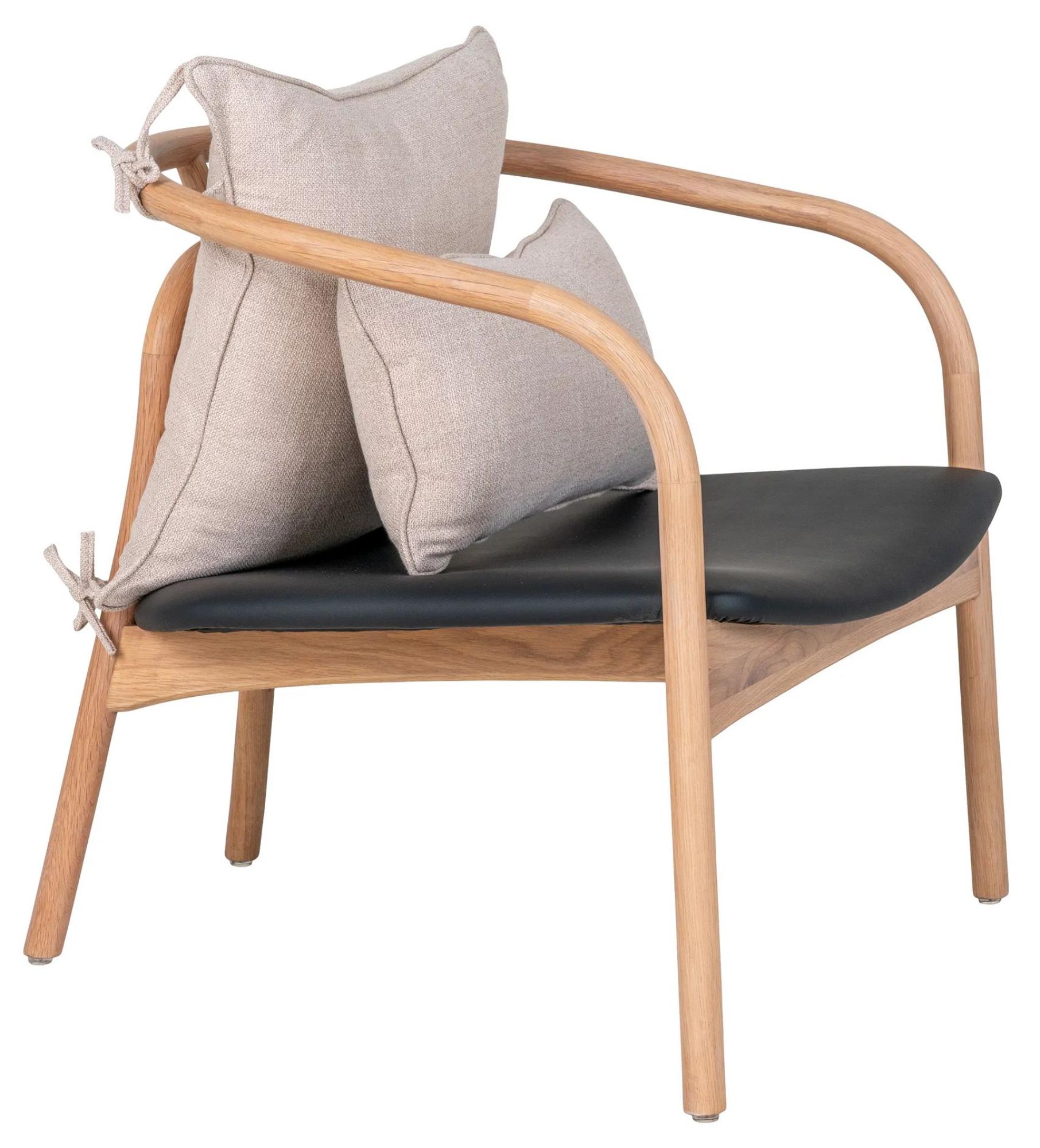 Product photograph of Atkinson Natural Oak Lounge Chair from Choice Furniture Superstore.