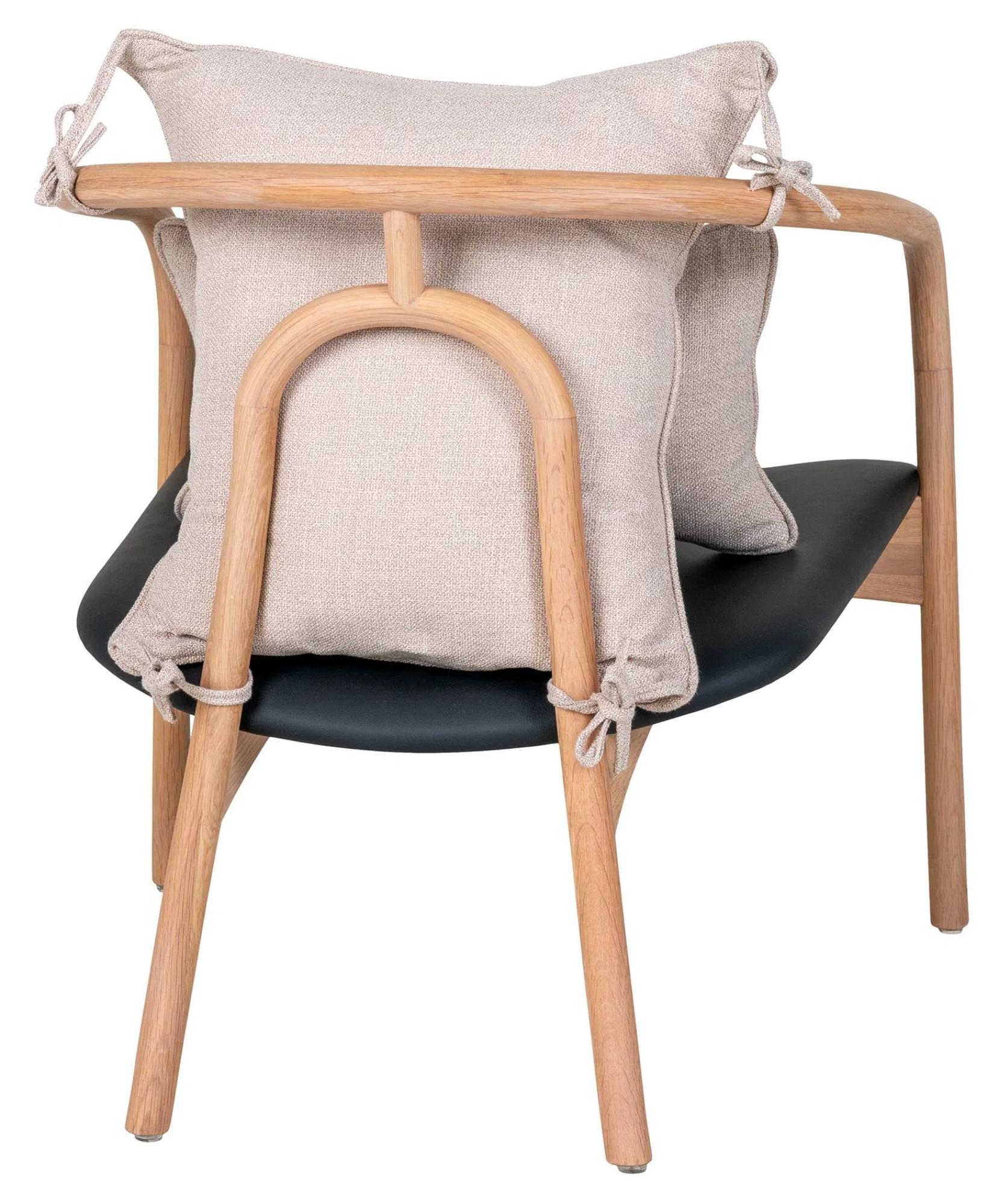 Product photograph of Atkinson Natural Oak Lounge Chair from Choice Furniture Superstore.