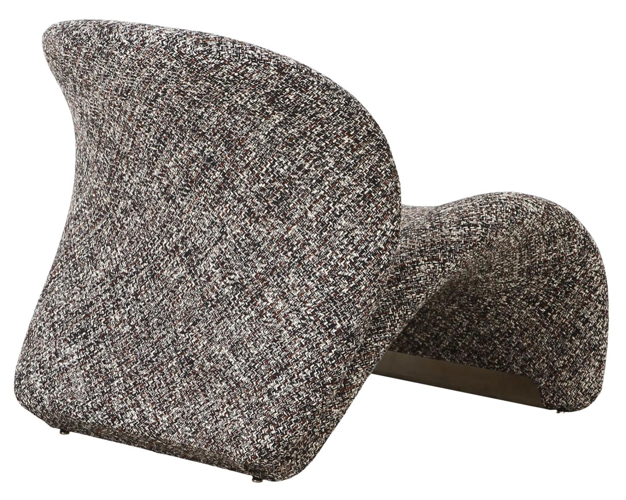 Product photograph of Ingalls Dark Brown Fabric Lounge Chair from Choice Furniture Superstore.