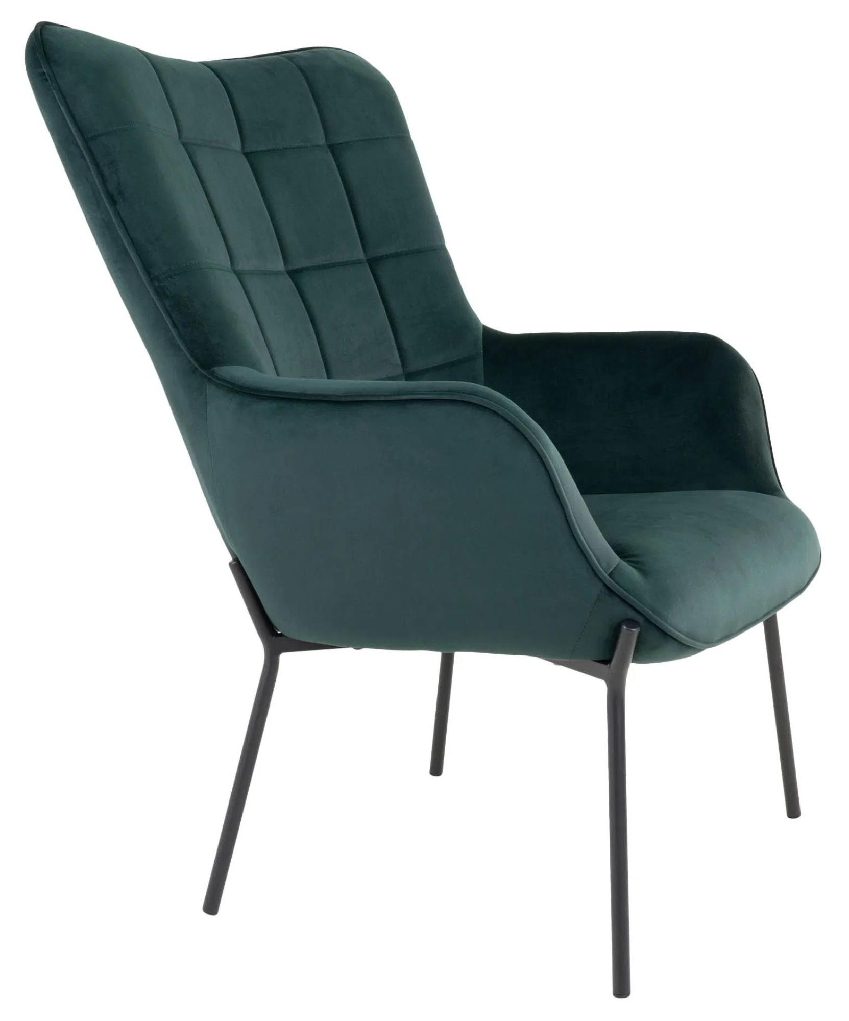 Product photograph of Sumiton Green Velvet Fabric Armchair from Choice Furniture Superstore.