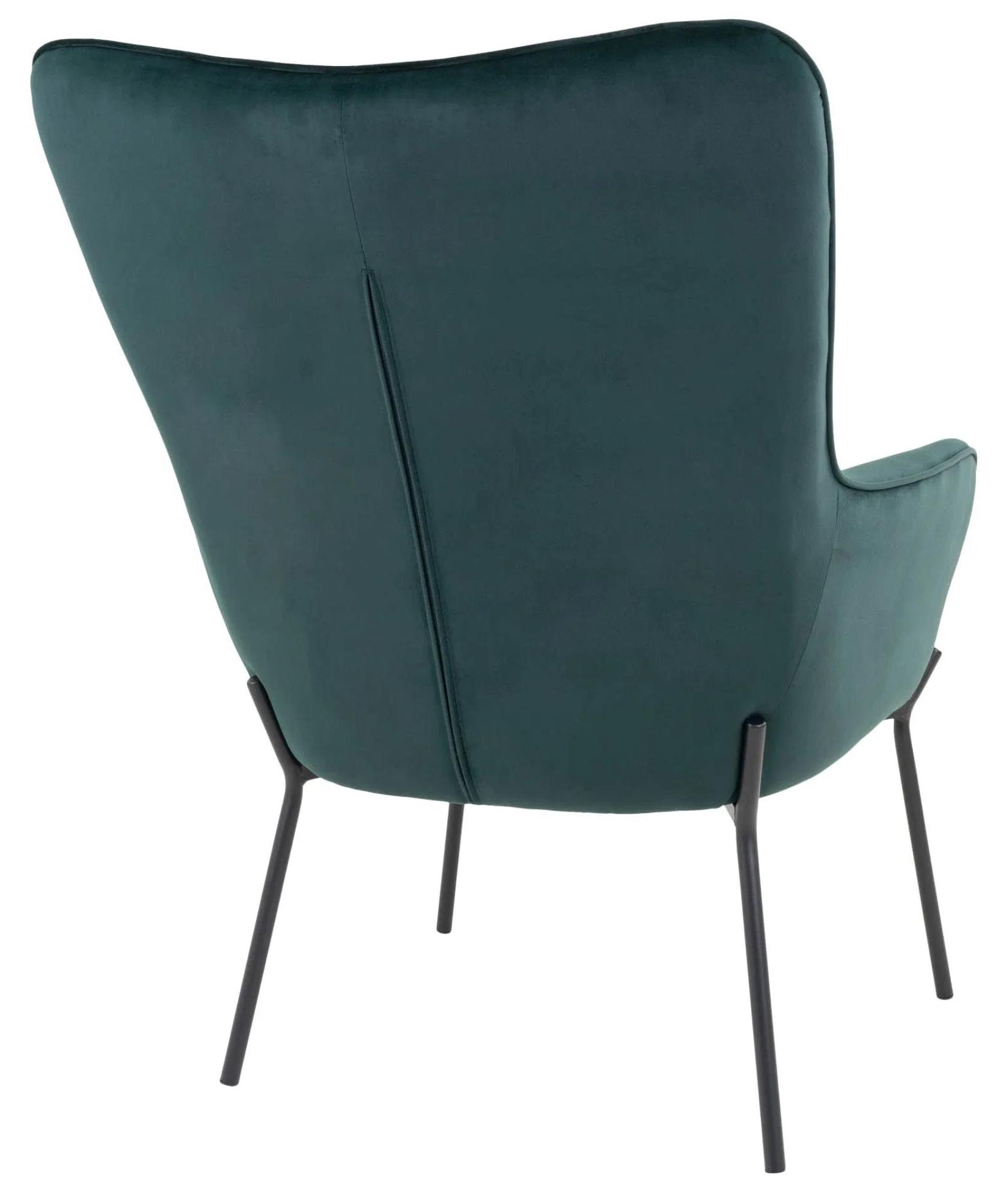 Product photograph of Sumiton Green Velvet Fabric Armchair from Choice Furniture Superstore.