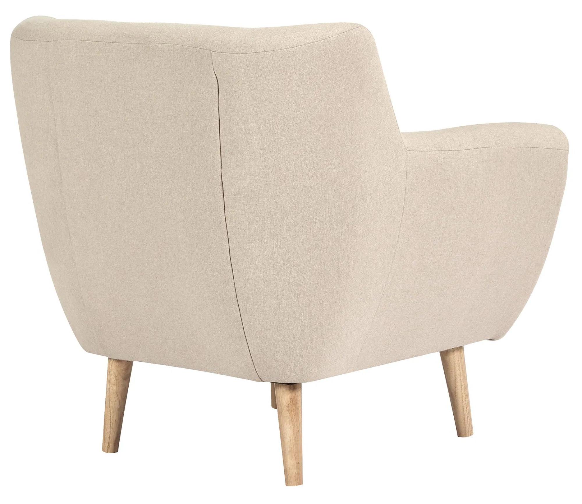 Product photograph of Zavalla Sand Fabric Armchair from Choice Furniture Superstore.