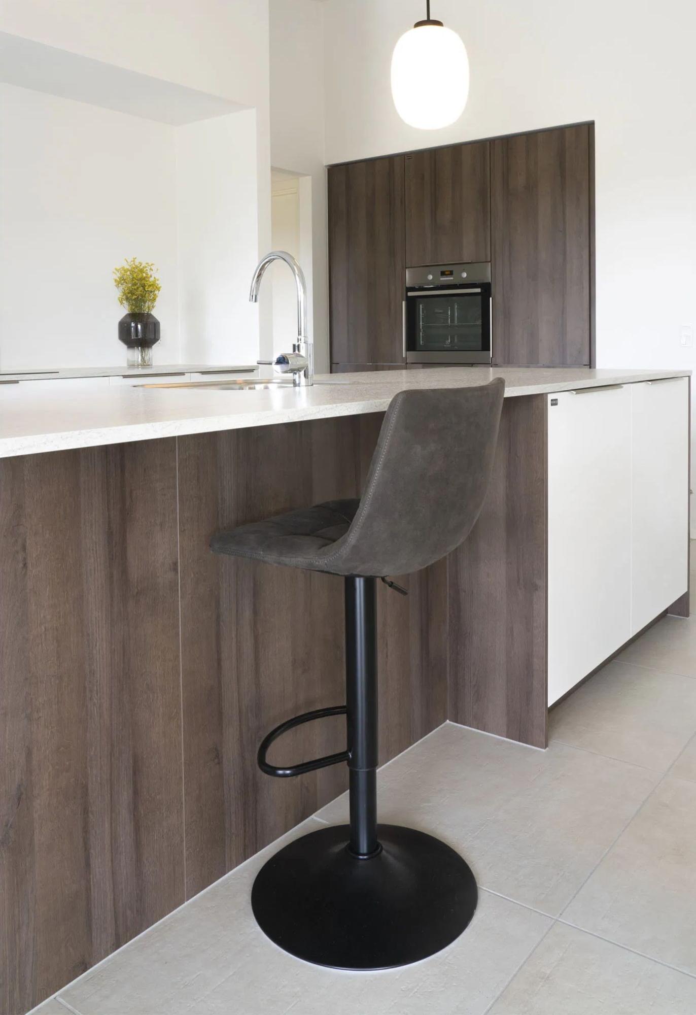 Product photograph of 2 X Timmonsville Dark Grey Fabric Barstool from Choice Furniture Superstore.