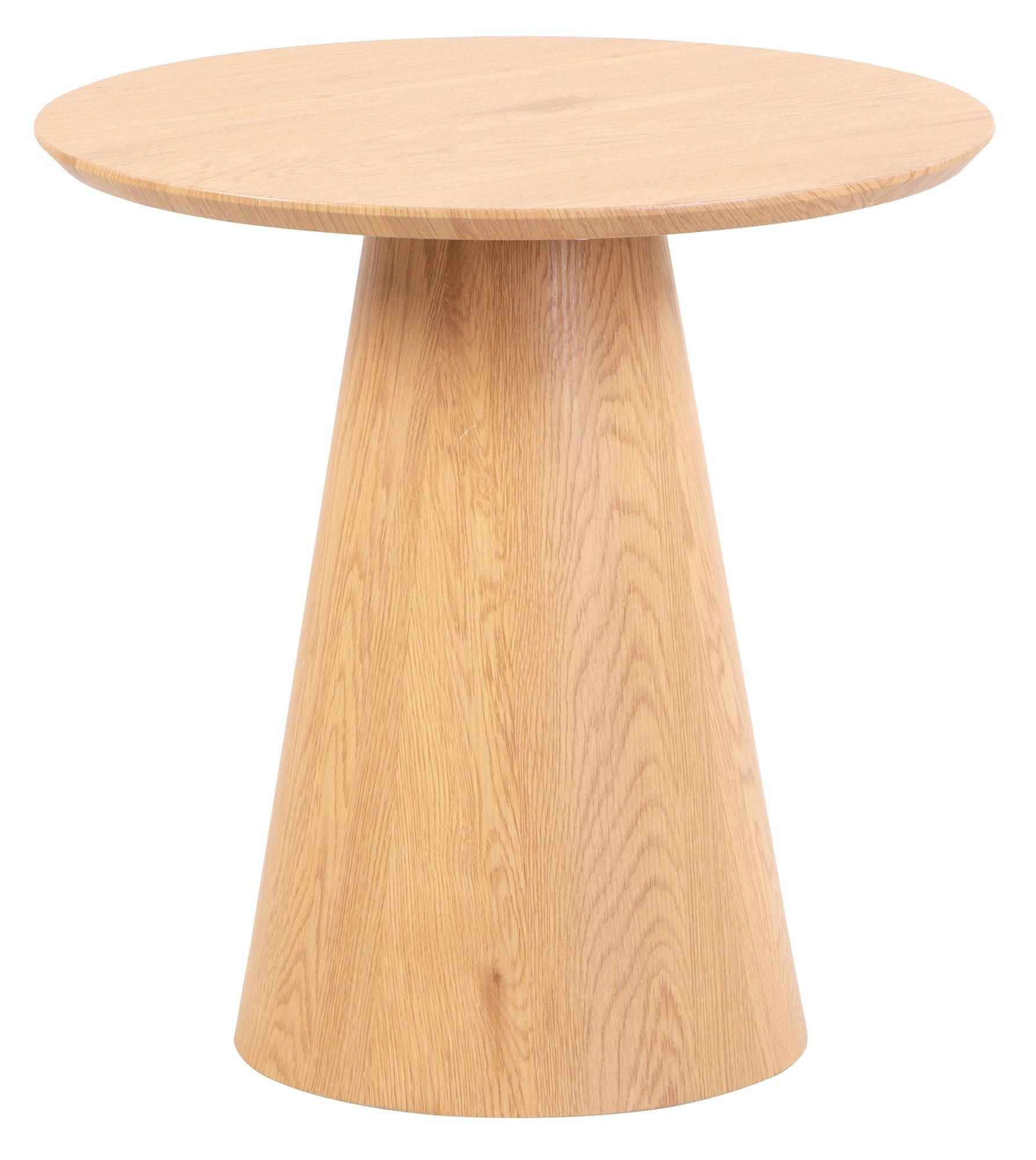 Product photograph of Palma Oak Round End Table from Choice Furniture Superstore.