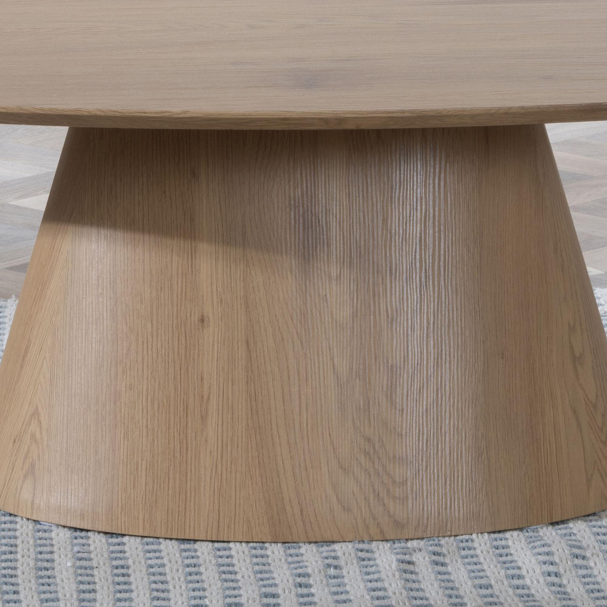 Product photograph of Palma Oak Oval Coffee Table from Choice Furniture Superstore.