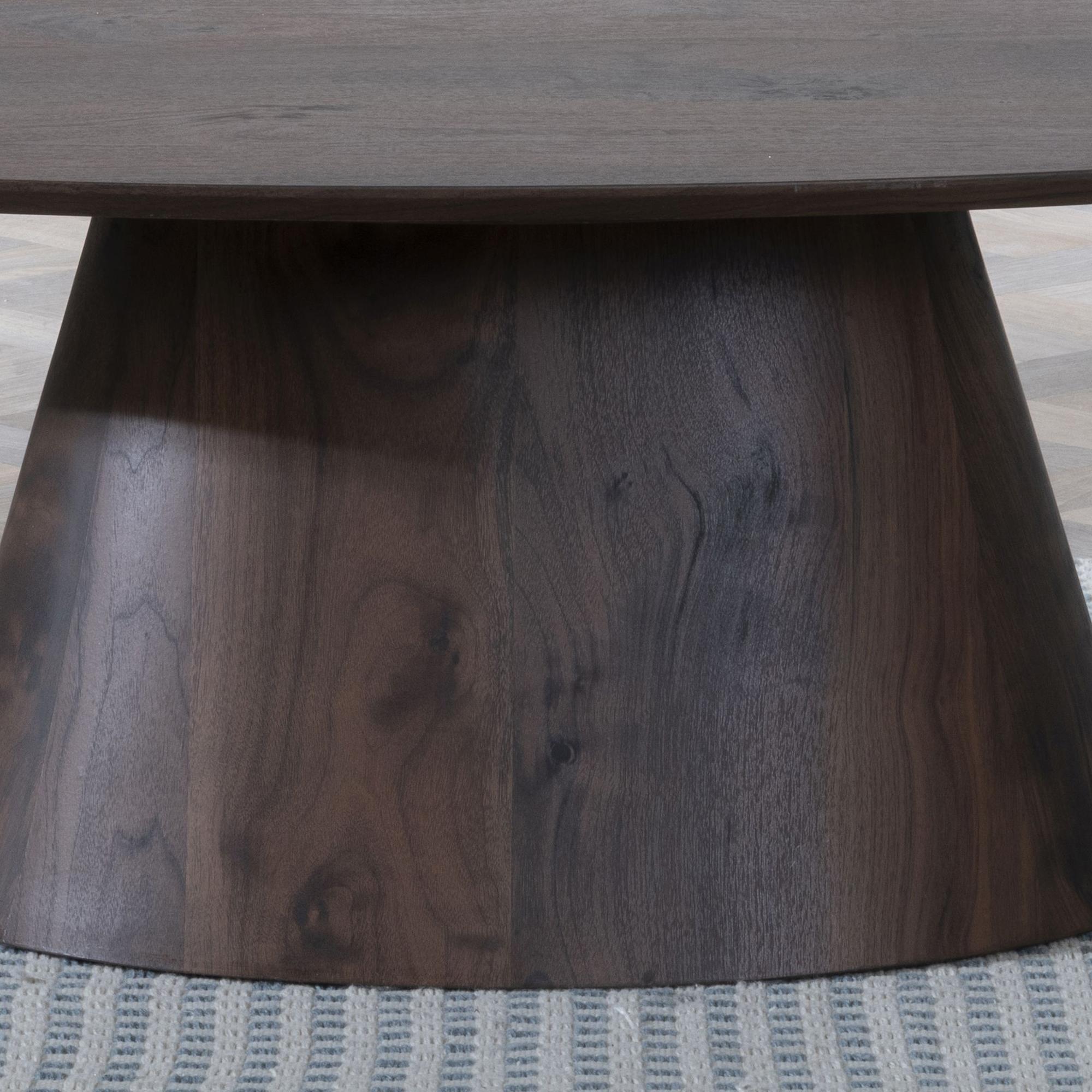 Product photograph of Palma Walnut Oval Coffee Table from Choice Furniture Superstore.