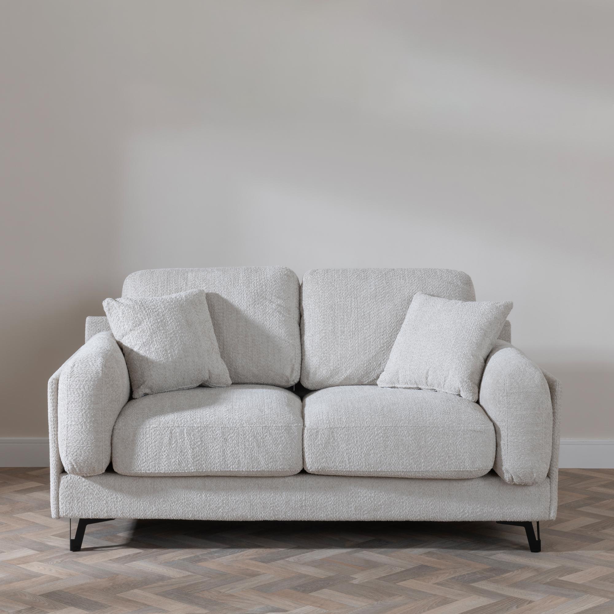 Product photograph of Carson Beige Fabric 2 Seater Sofa from Choice Furniture Superstore.