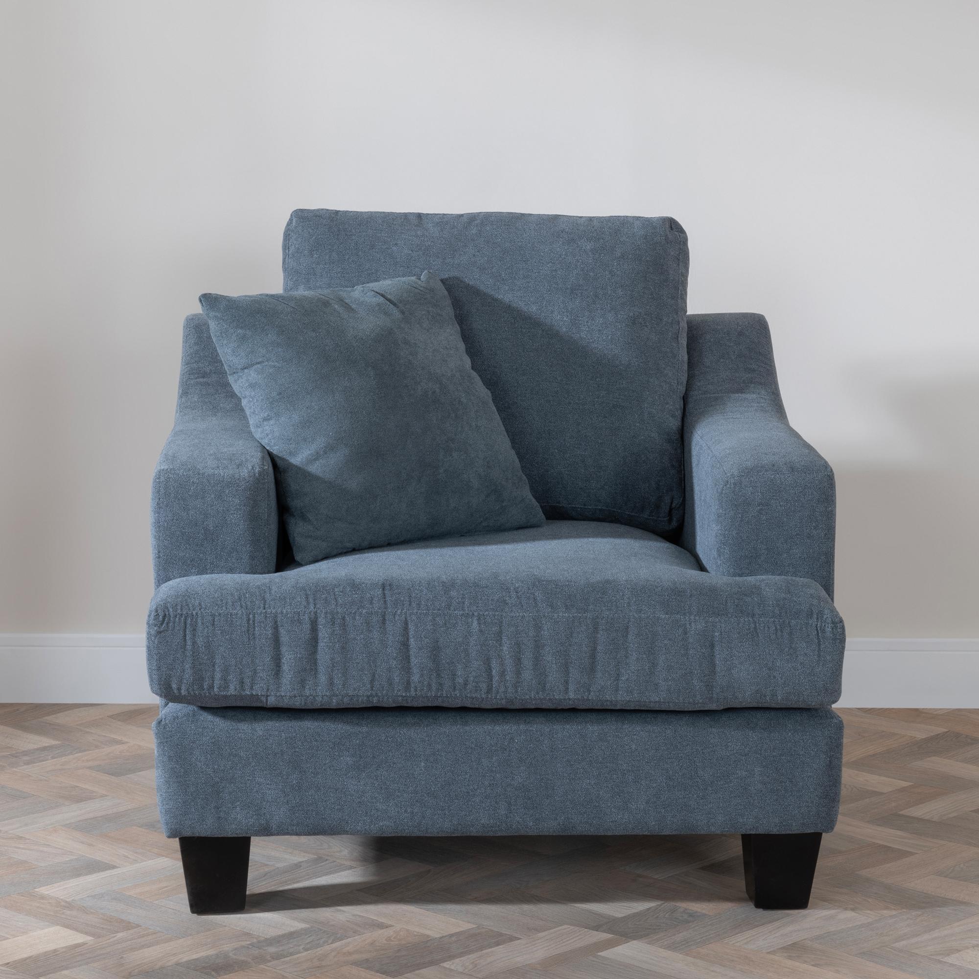Product photograph of Clearance - Freya Grey Fabric Armchair from Choice Furniture Superstore.