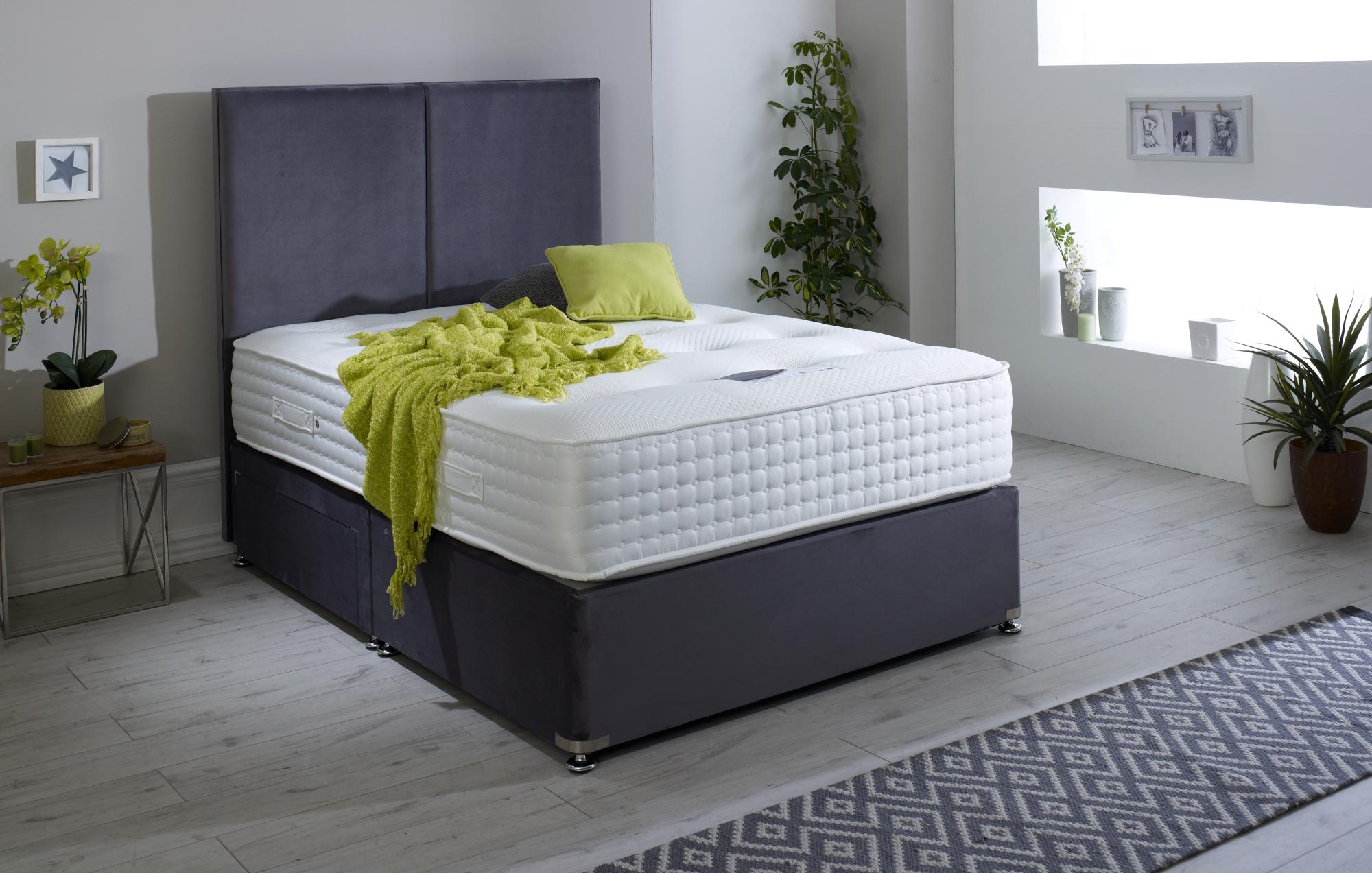 Product photograph of Dura Beds Premier Pocket 2000 Platform Top Divan Bed from Choice Furniture Superstore.