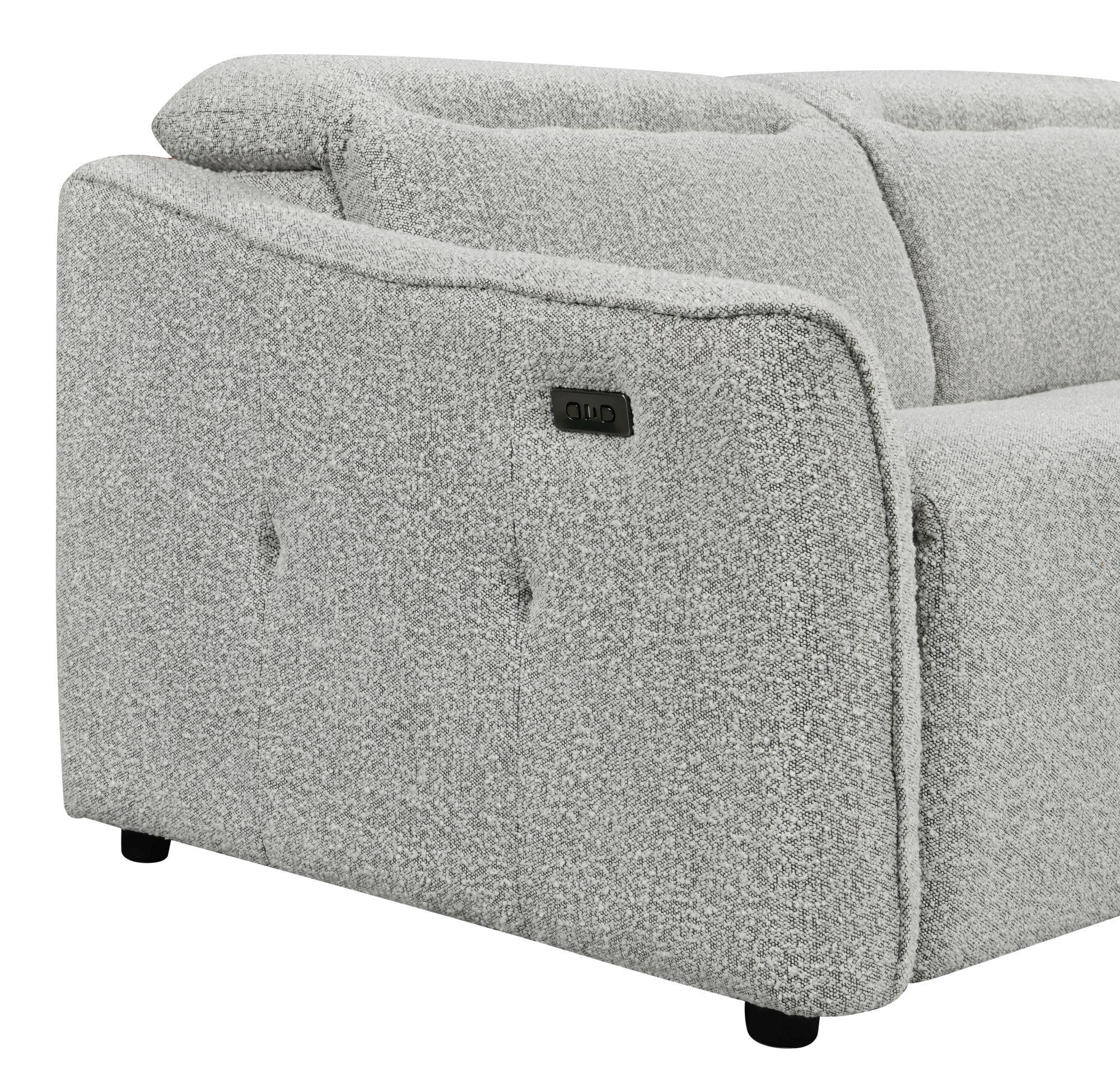 Inca Grey Fabric 2 Seater Recliner Sofa CFS UK