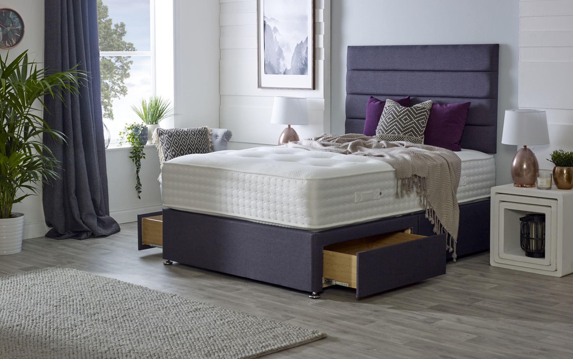 Product photograph of Dura Beds Victoria Orthopaedic Platform Top Divan Bed from Choice Furniture Superstore.