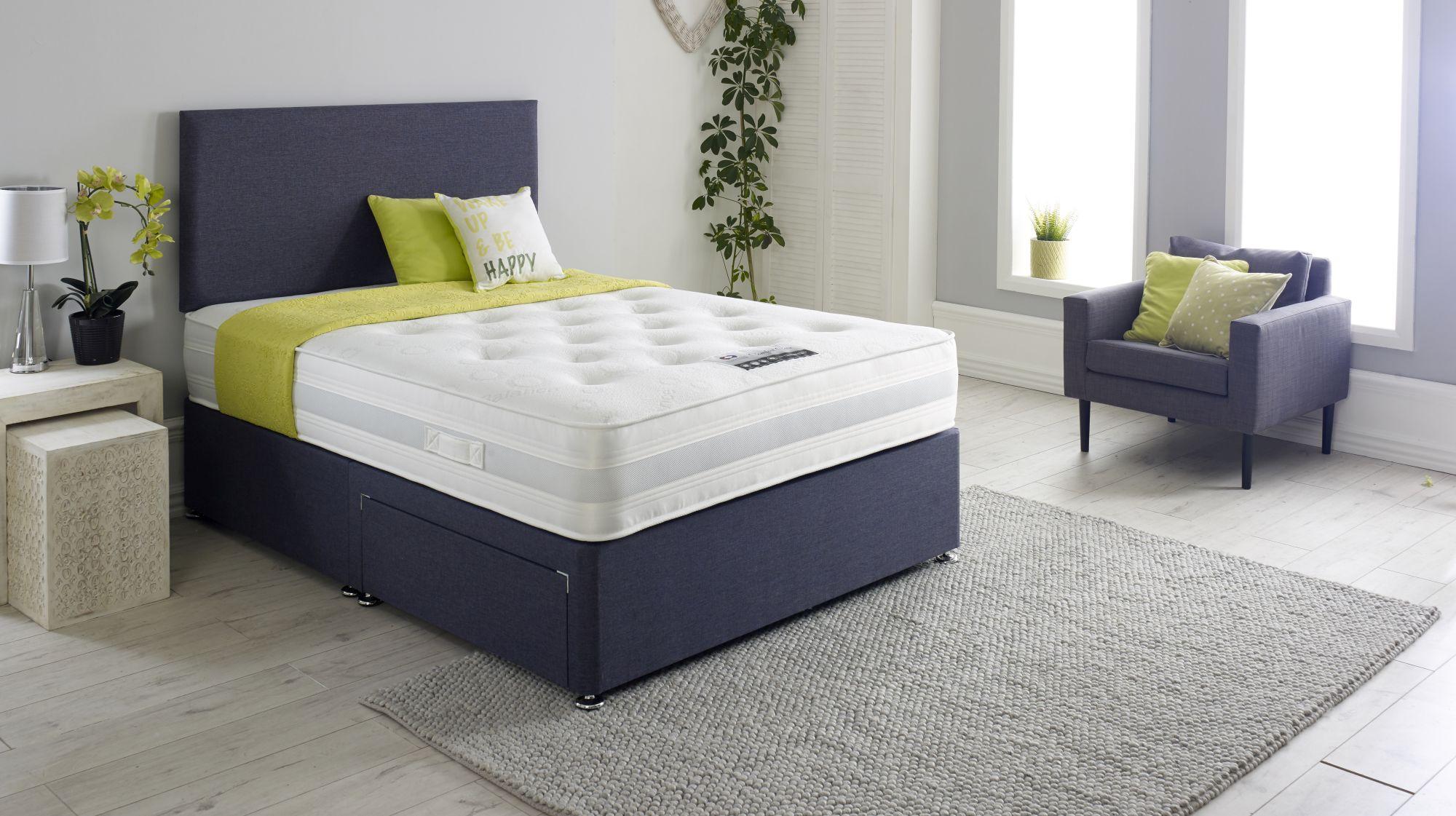 Product photograph of Dura Beds Comfort Care Orthopaedic Platform Top Divan Bed from Choice Furniture Superstore.