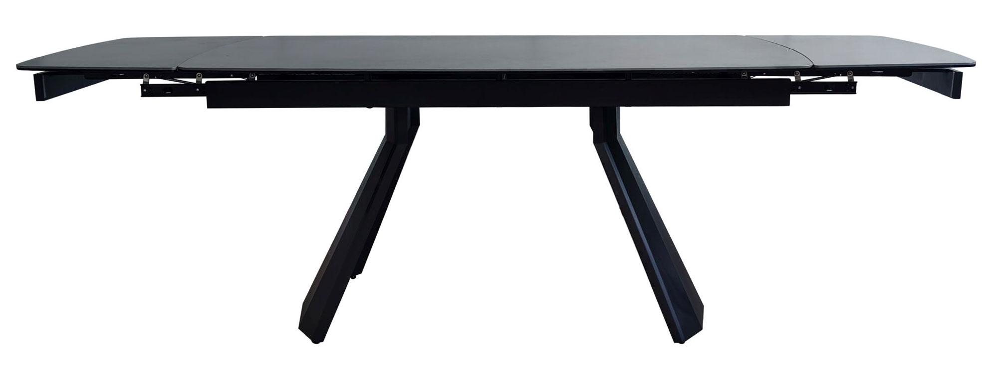 Product photograph of Kinston Black Ceramic Extending Dining Table - 160cm-240cm from Choice Furniture Superstore.