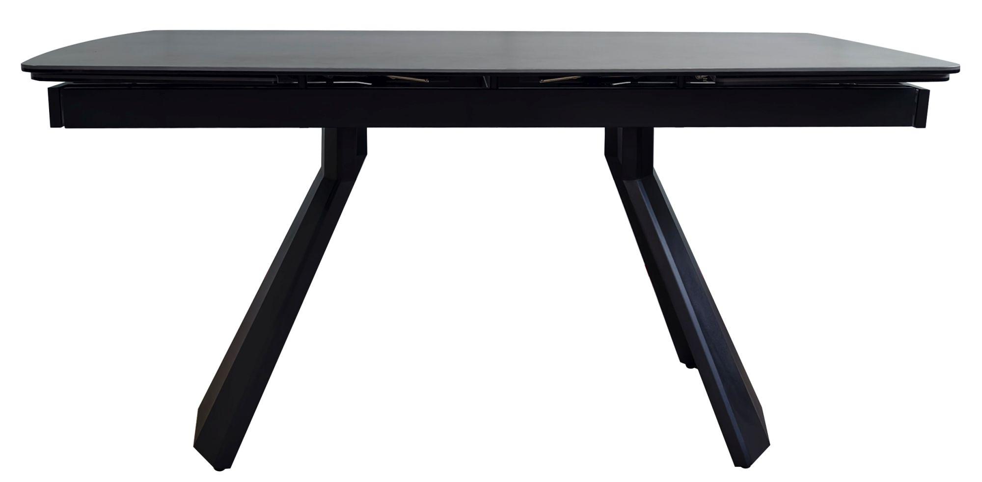 Product photograph of Kinston Black Ceramic Extending Dining Table - 160cm-240cm from Choice Furniture Superstore.