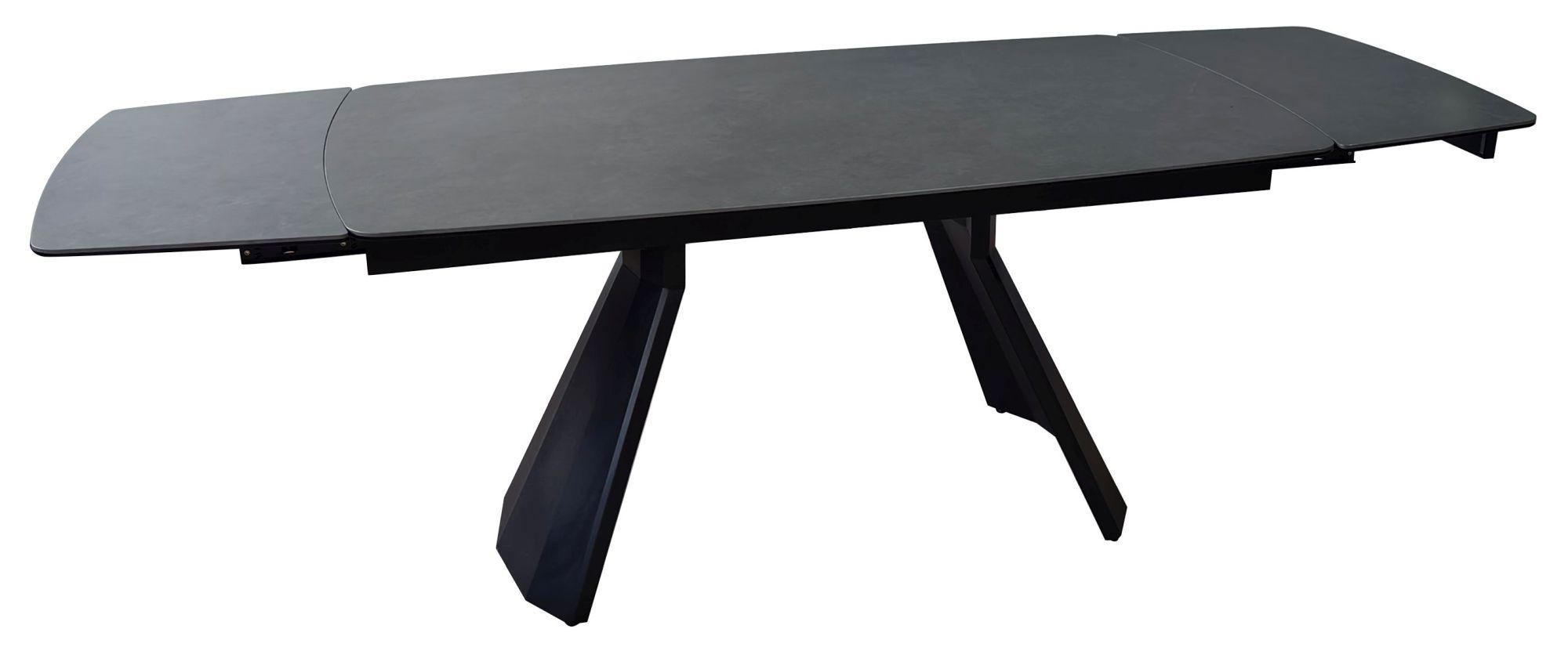 Product photograph of Kinston Black Ceramic Extending Dining Table - 160cm-240cm from Choice Furniture Superstore.