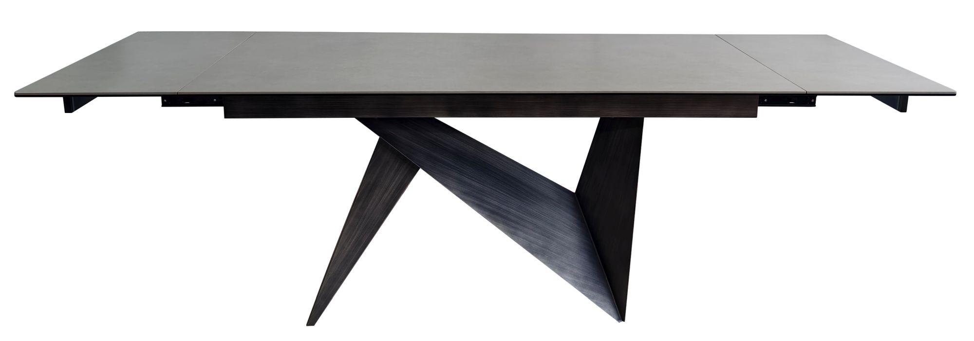 Product photograph of Garvin Dark Grey Ceramic Extending Dining Table - 160cm-200cm from Choice Furniture Superstore.