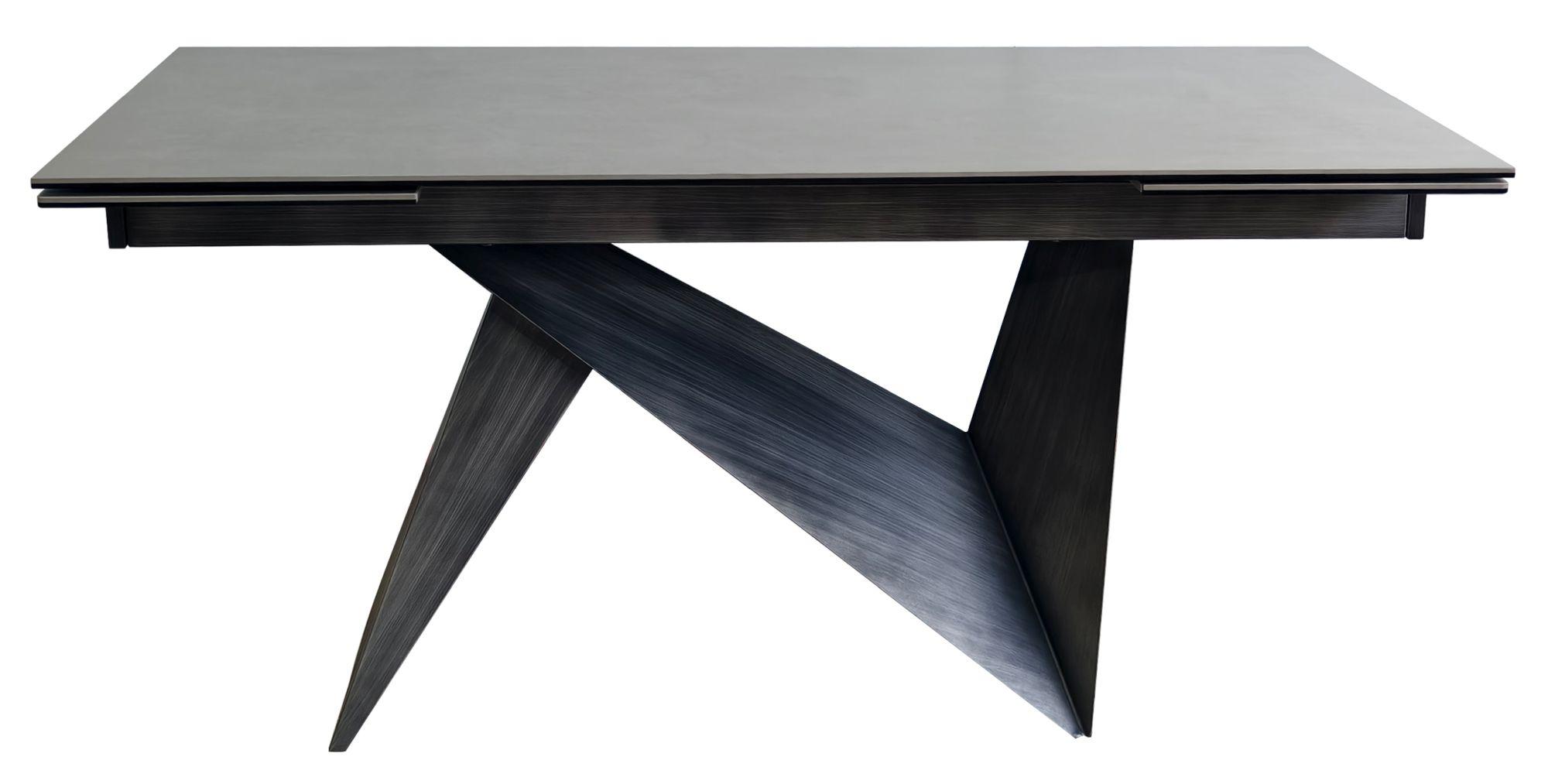 Product photograph of Garvin Dark Grey Ceramic Extending Dining Table - 160cm-200cm from Choice Furniture Superstore.