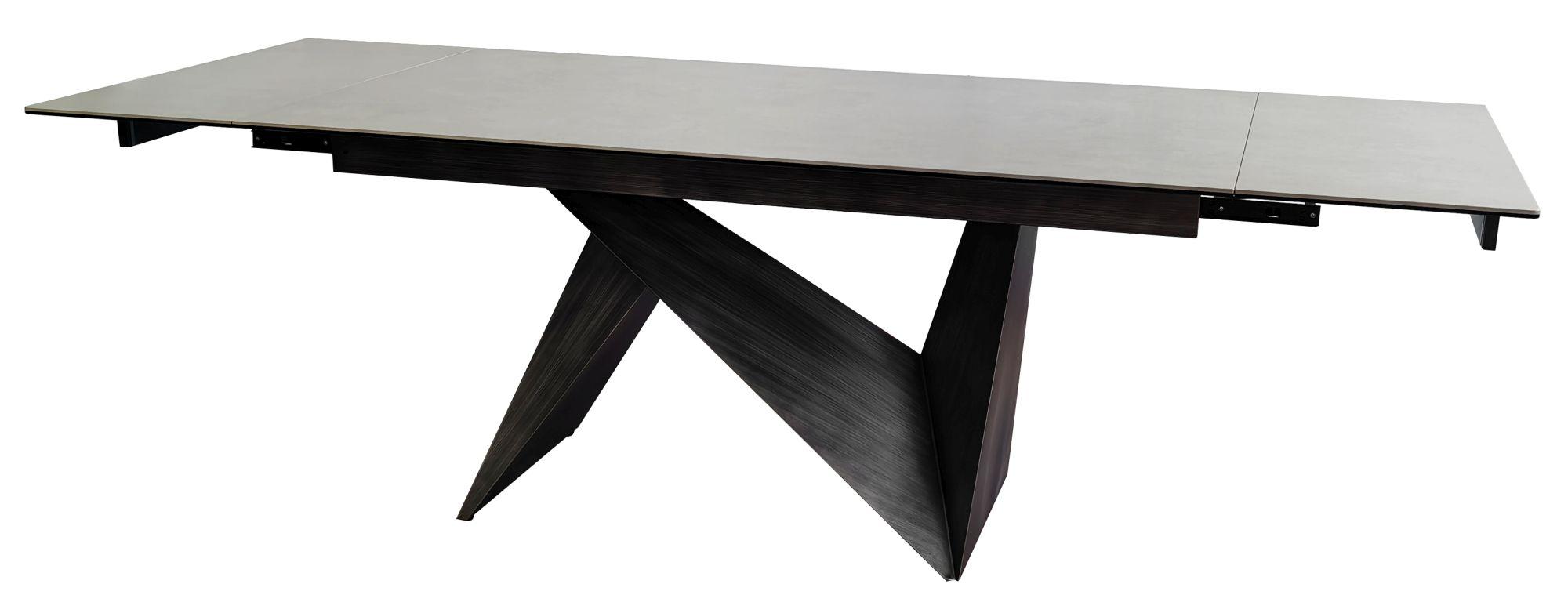 Product photograph of Garvin Dark Grey Ceramic Extending Dining Table - 160cm-200cm from Choice Furniture Superstore.