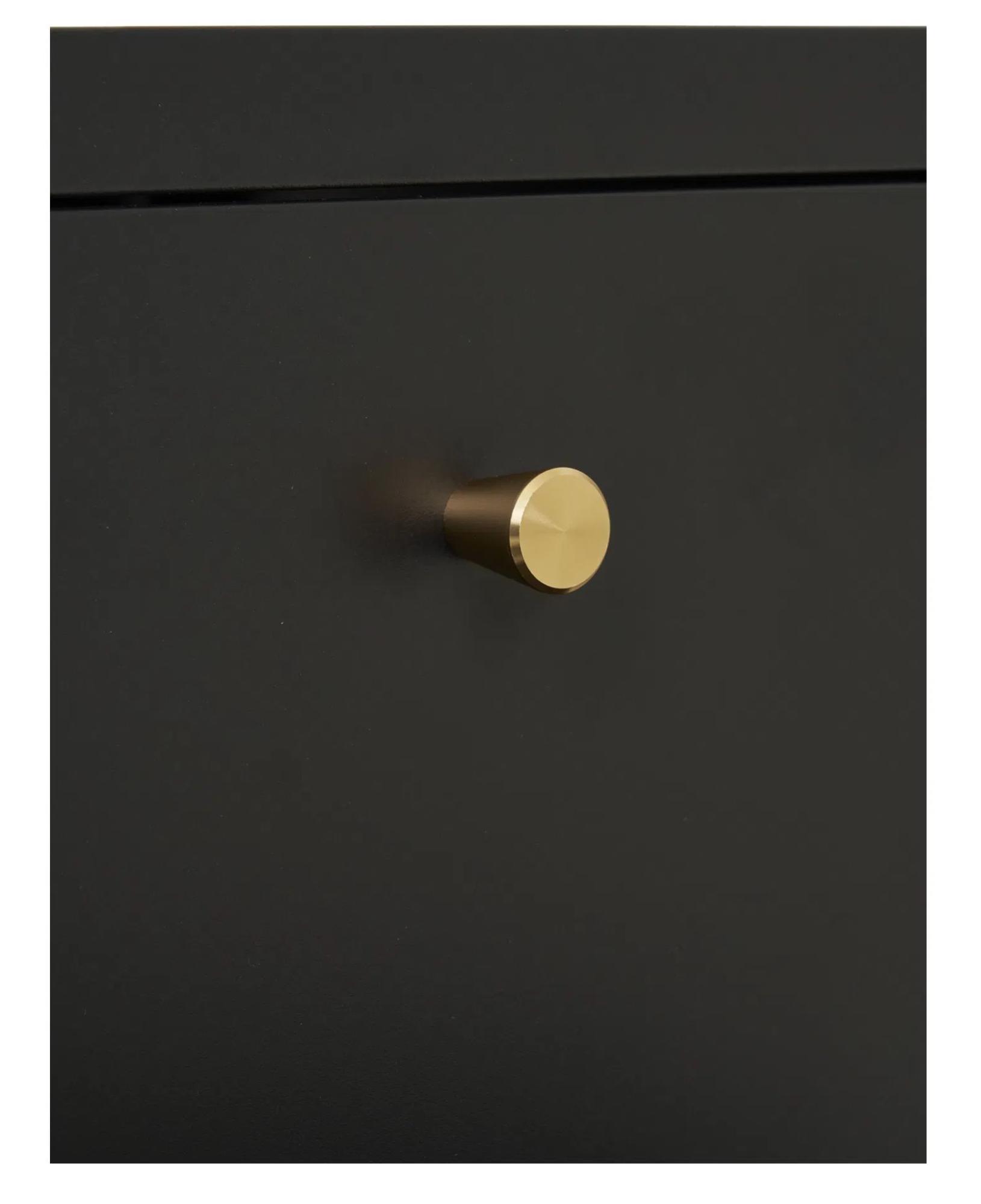 Product photograph of Yukon Black Metal 2 Drawer Chest from Choice Furniture Superstore.