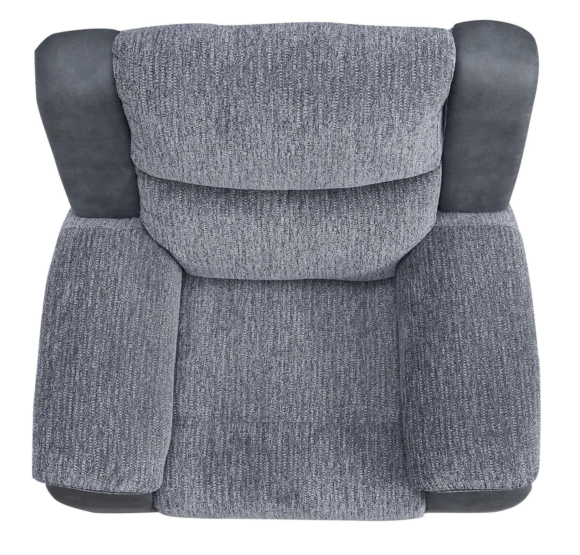 Product photograph of Legend Grey Fabric Recliner Armchair from Choice Furniture Superstore.