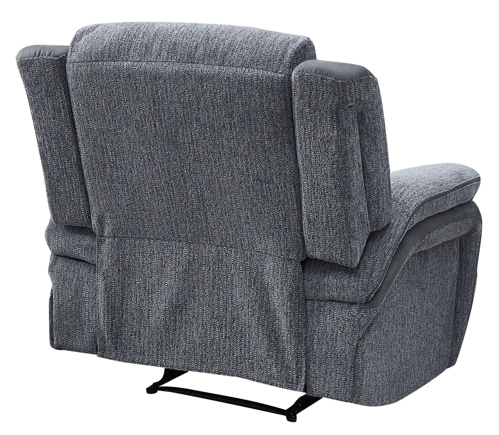 Product photograph of Legend Grey Fabric Recliner Armchair from Choice Furniture Superstore.