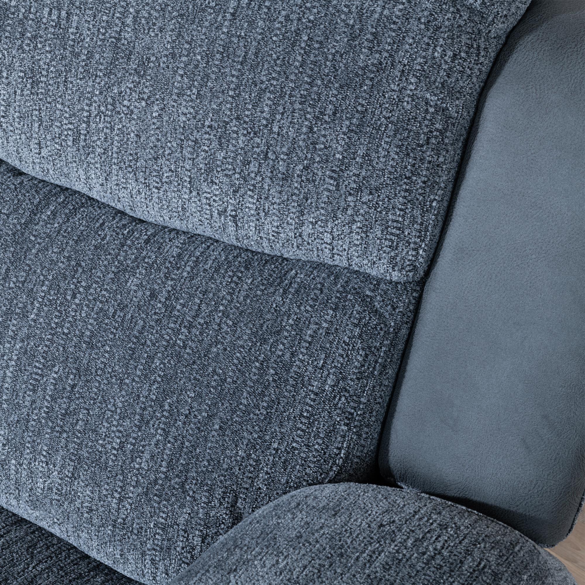 Product photograph of Legend Grey Fabric 2 Seater Recliner Sofa from Choice Furniture Superstore.