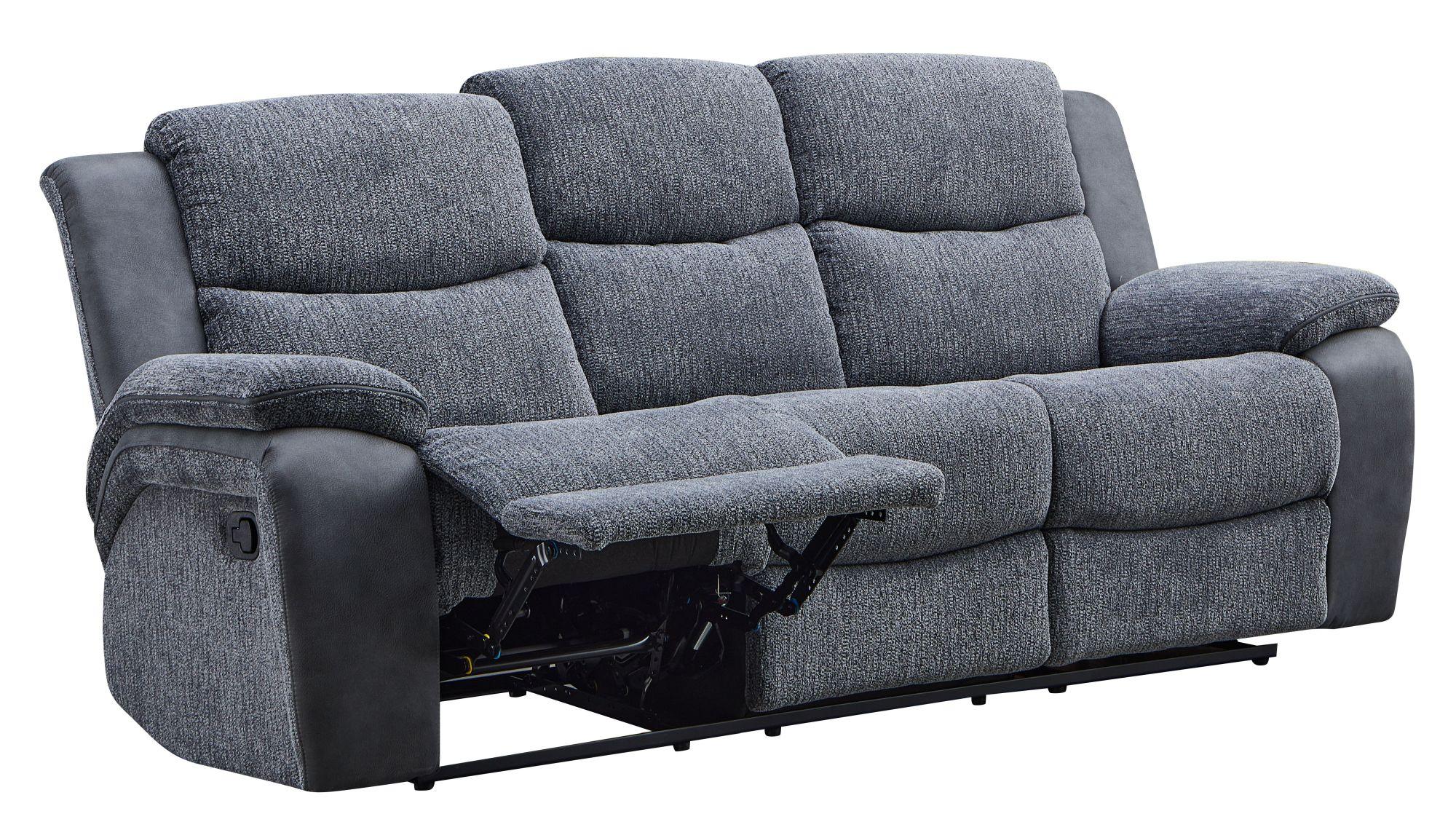 Product photograph of Legend Grey Fabric 3 1 1 Seater Recliner Sofa Suite from Choice Furniture Superstore.