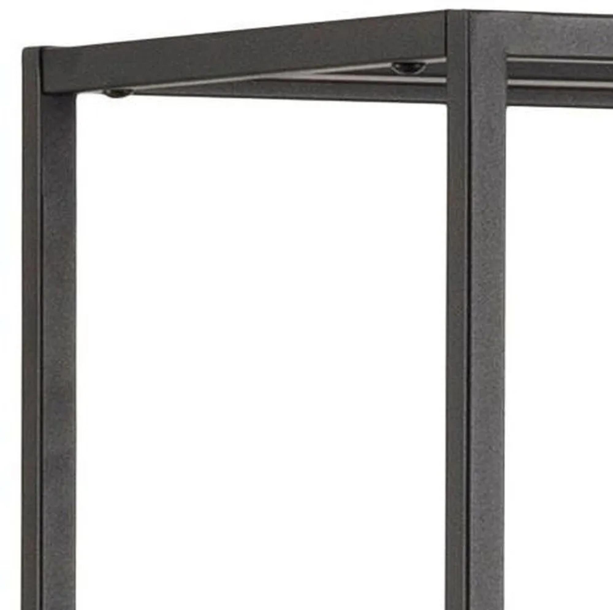 Product photograph of Clearance - Newcastle Matt Black Open Wide Bookcase - Fss15651 from Choice Furniture Superstore.