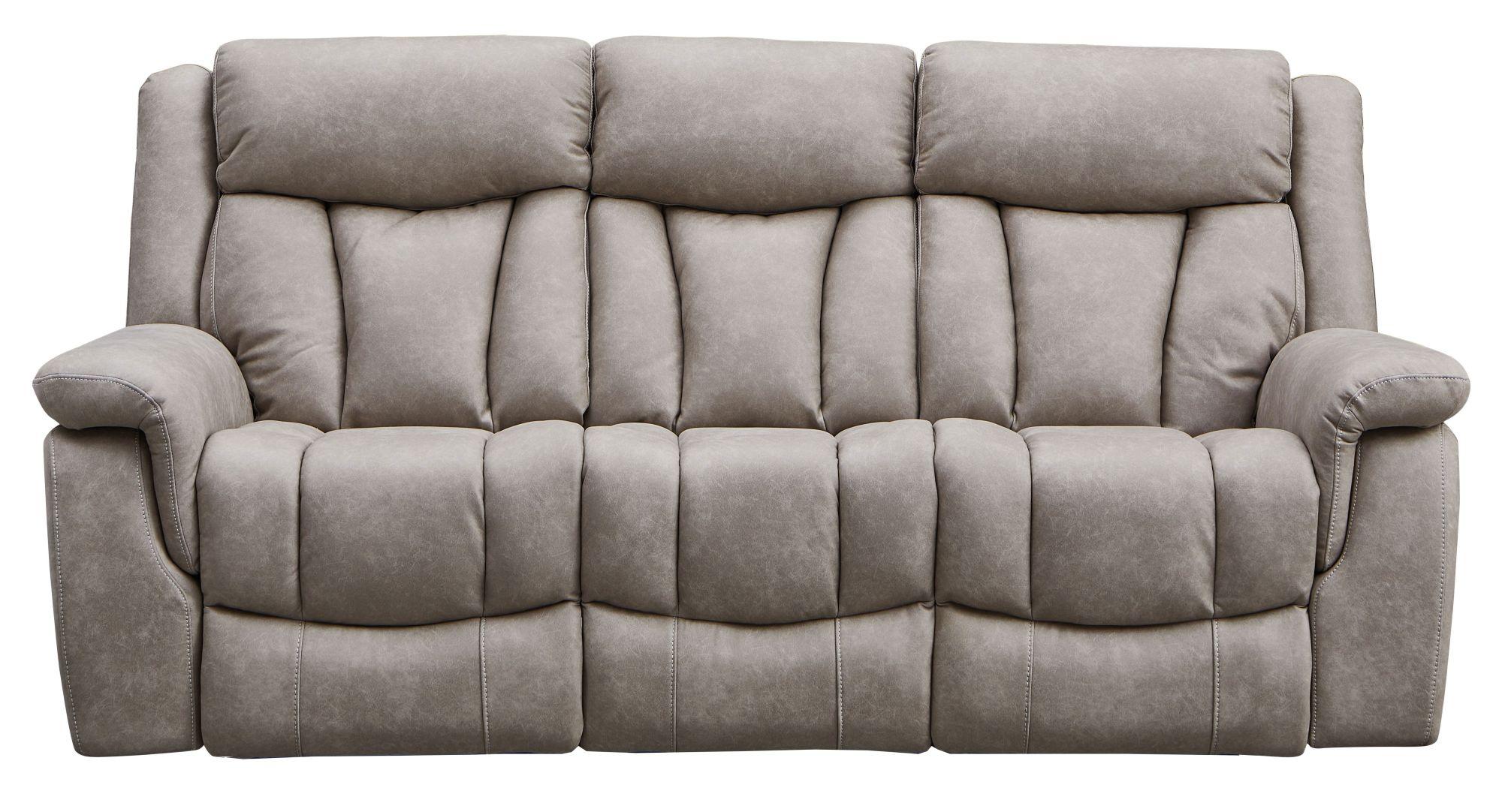 Product photograph of Dylan Sandstone Fabric 3 2 Seater Electric Recliner Sofa Suite from Choice Furniture Superstore.