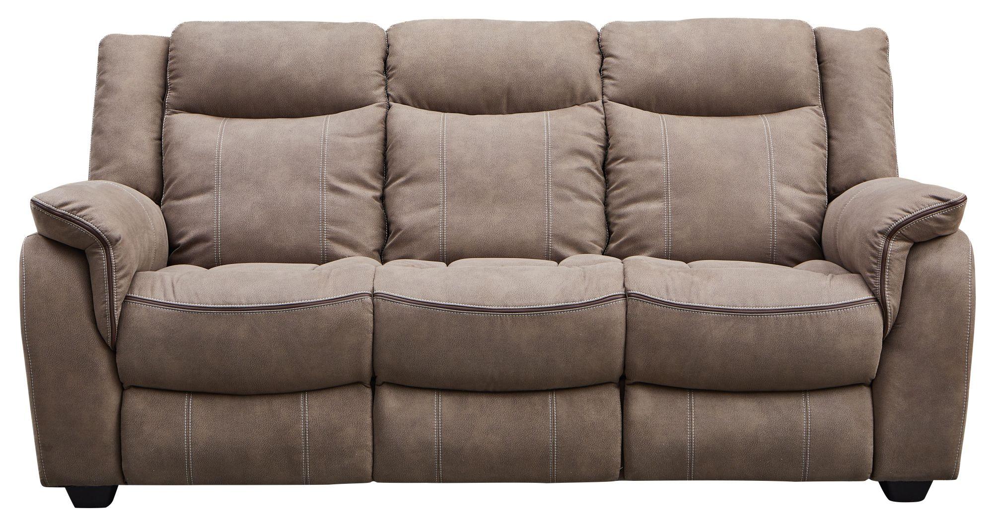 Product photograph of Seville Brown Fabric 3 2 Seater Sofa Suite from Choice Furniture Superstore.