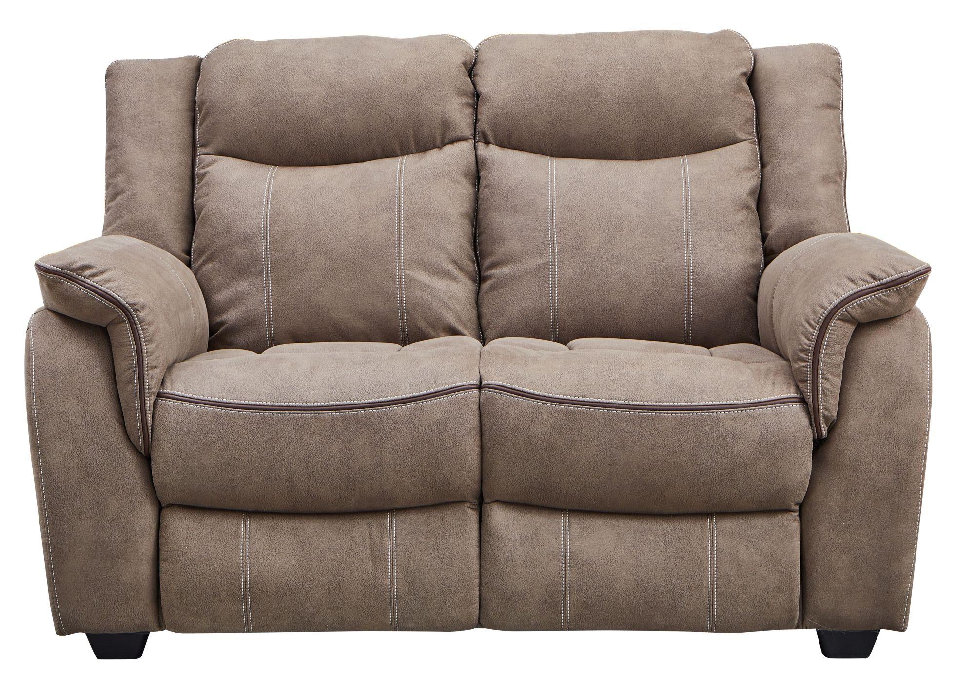 Product photograph of Seville Brown Fabric 3 2 Seater Sofa Suite from Choice Furniture Superstore.