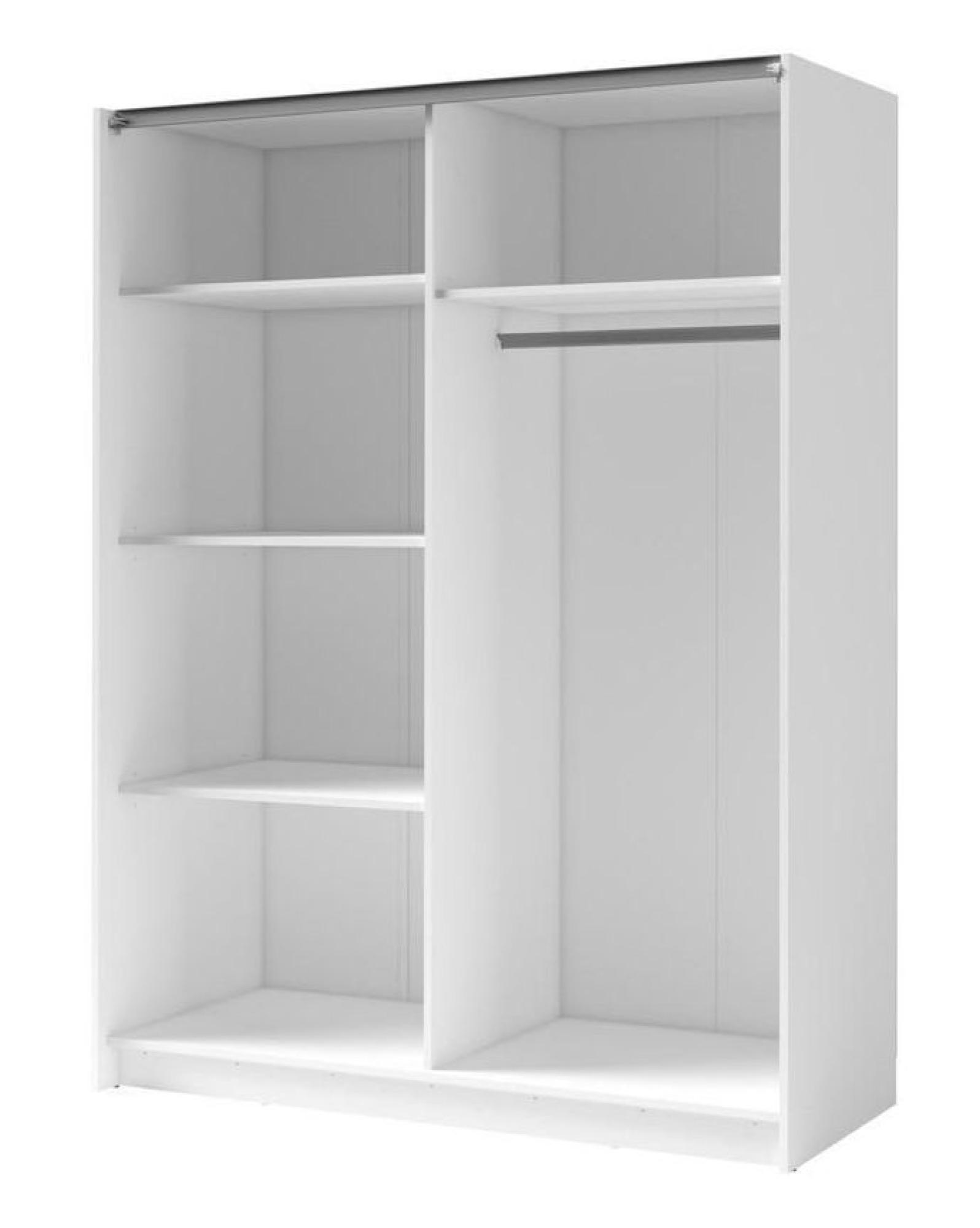 Product photograph of Dalia White Oak 2 Door Sliding Wardrobe from Choice Furniture Superstore.