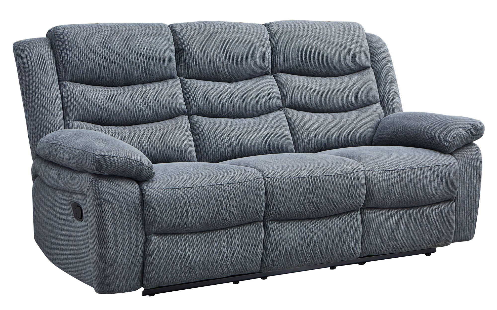 Product photograph of Sorrento Dark Grey Fabric 3 2 Seater Recliner Sofa Suite from Choice Furniture Superstore.