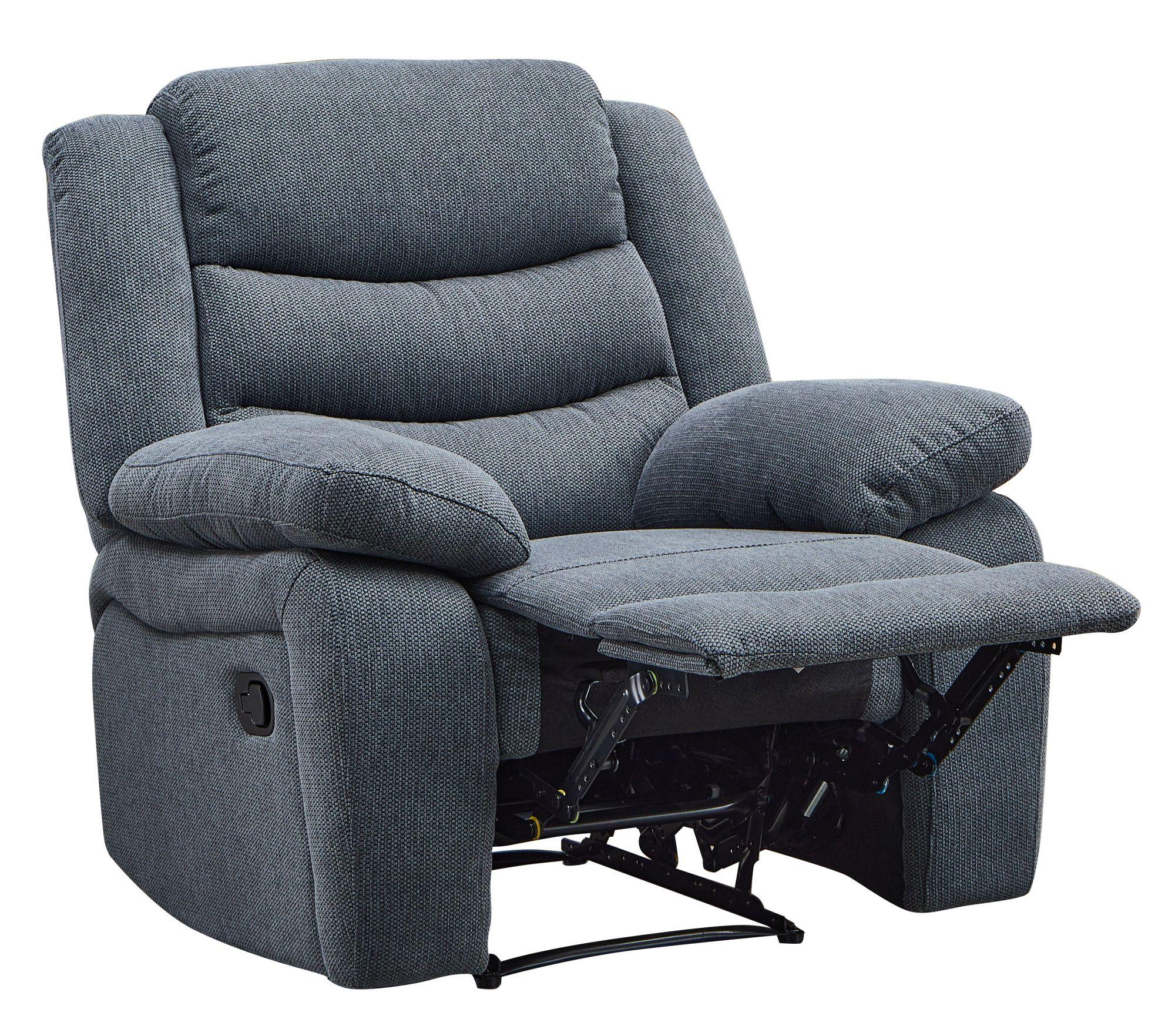 Product photograph of Sorrento Dark Grey Fabric 3 1 1 Seater Recliner Sofa Suite from Choice Furniture Superstore.