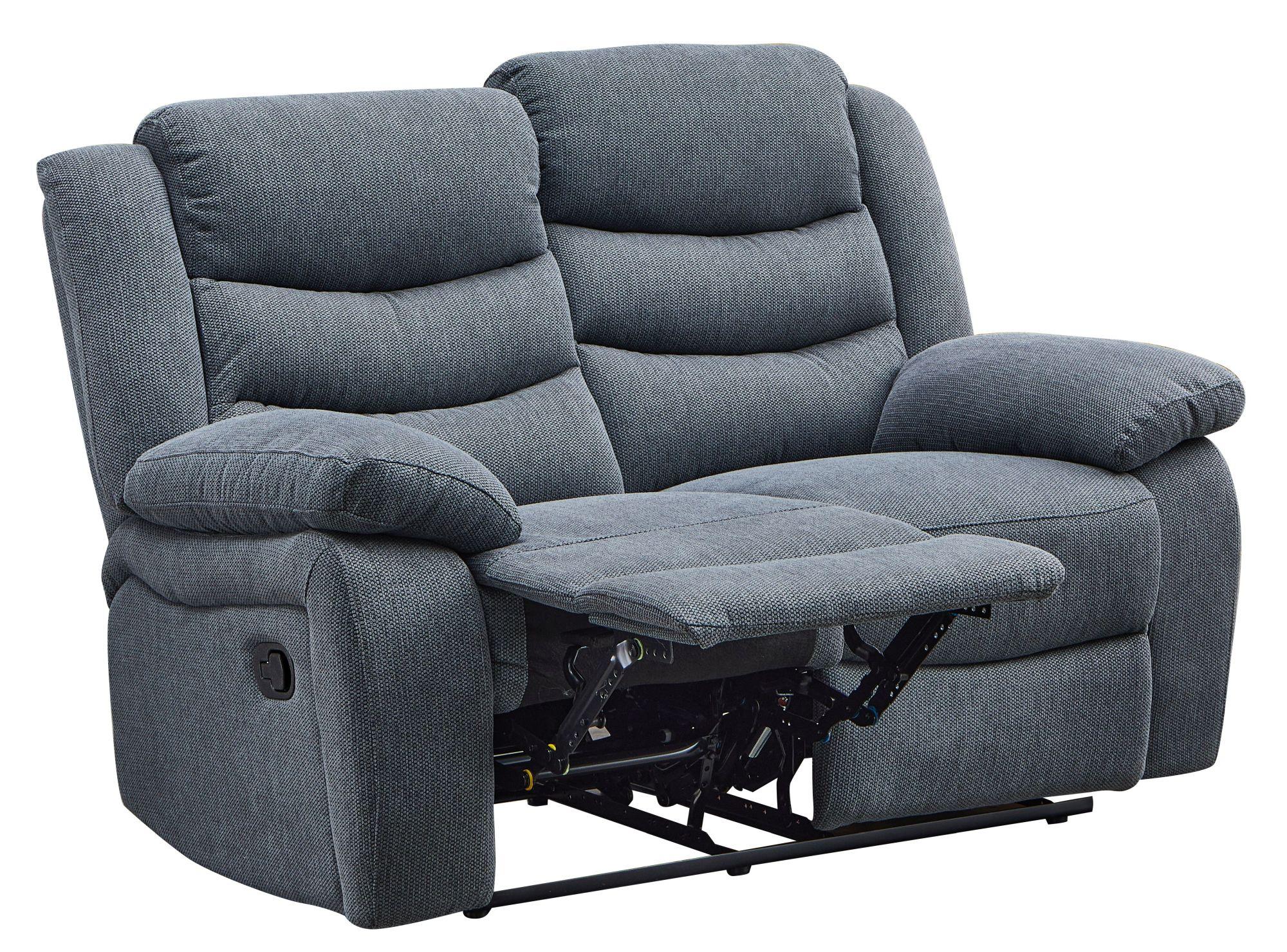 Product photograph of Sorrento Dark Grey Fabric 3 2 1 Seater Recliner Sofa Suite from Choice Furniture Superstore.