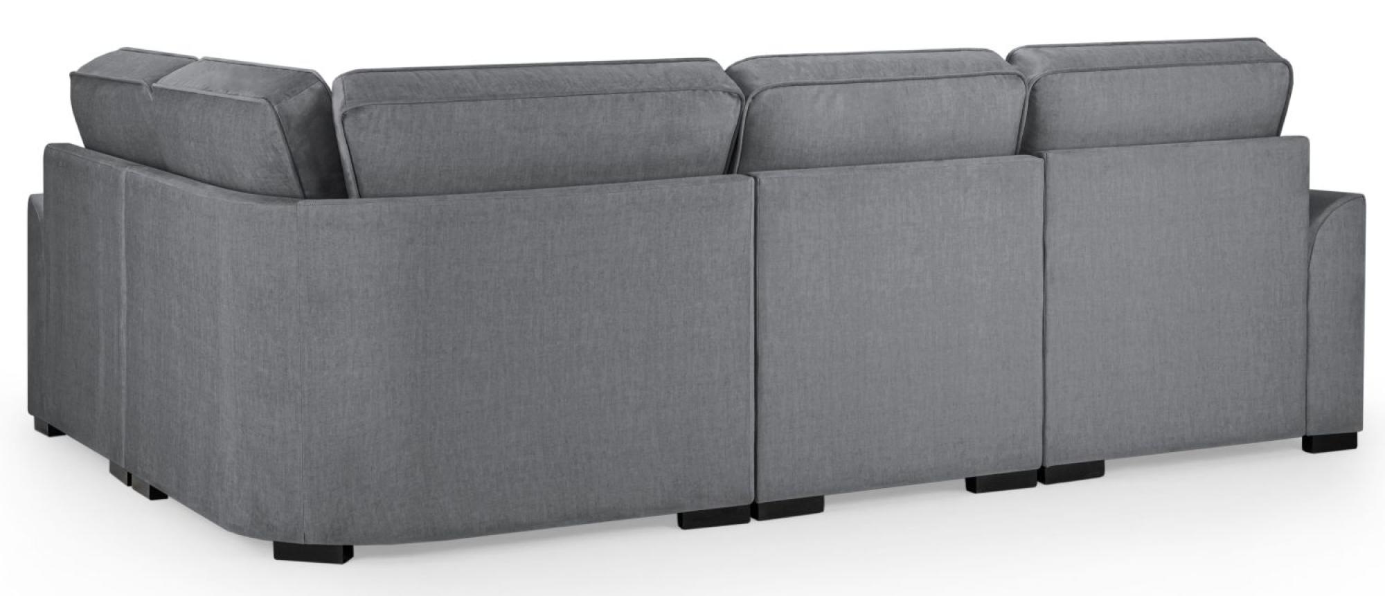 Product photograph of Funk Grey Fabric Universal Corner Sofa from Choice Furniture Superstore.