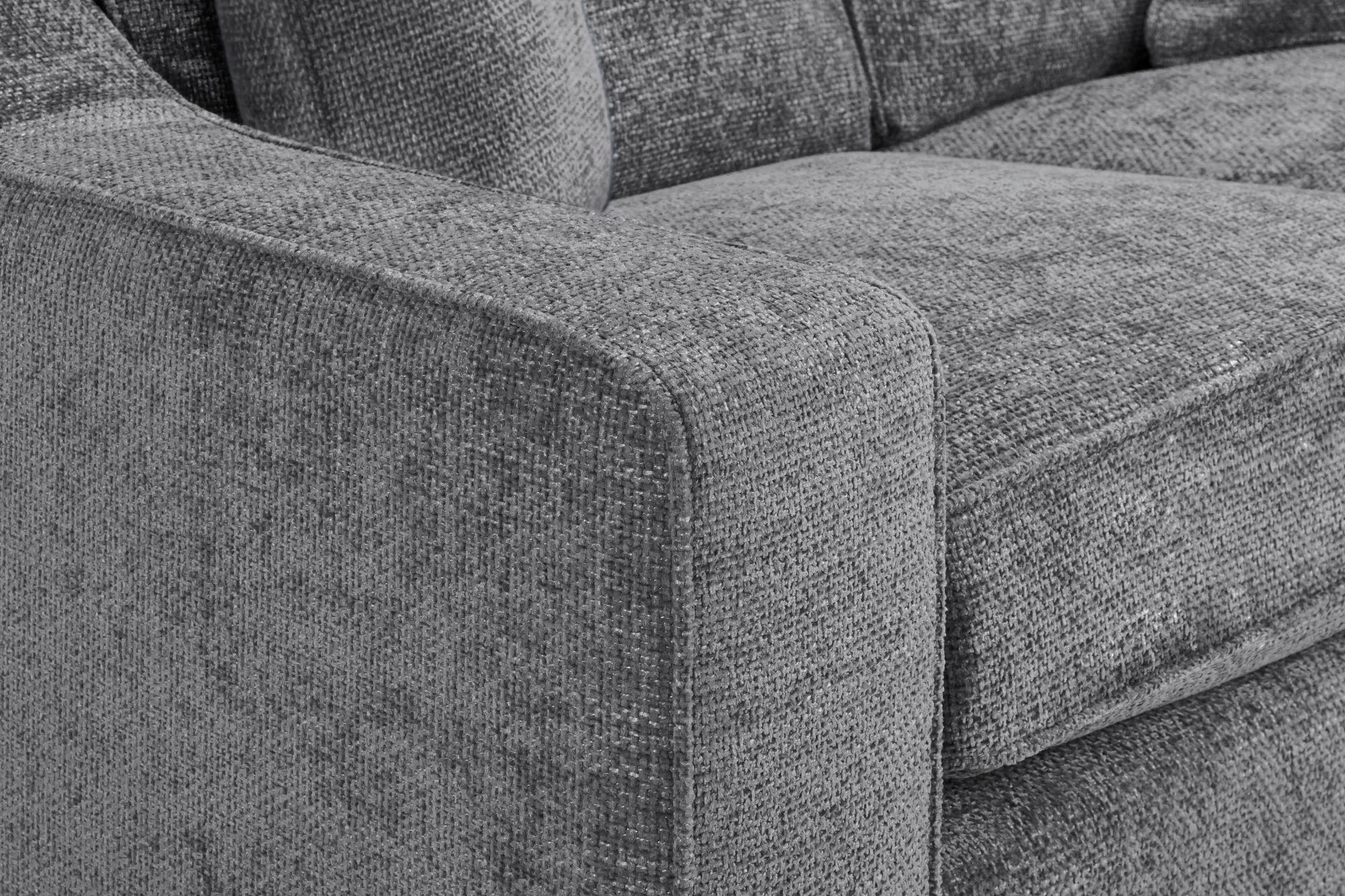 Product photograph of Nebraska Slate Grey Fabric 3 Seater Sofa from Choice Furniture Superstore.