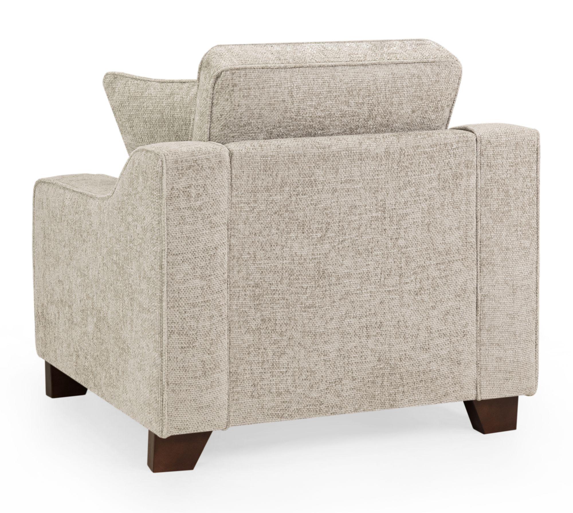 Product photograph of Nebraska Beige Fabric Armchair from Choice Furniture Superstore.