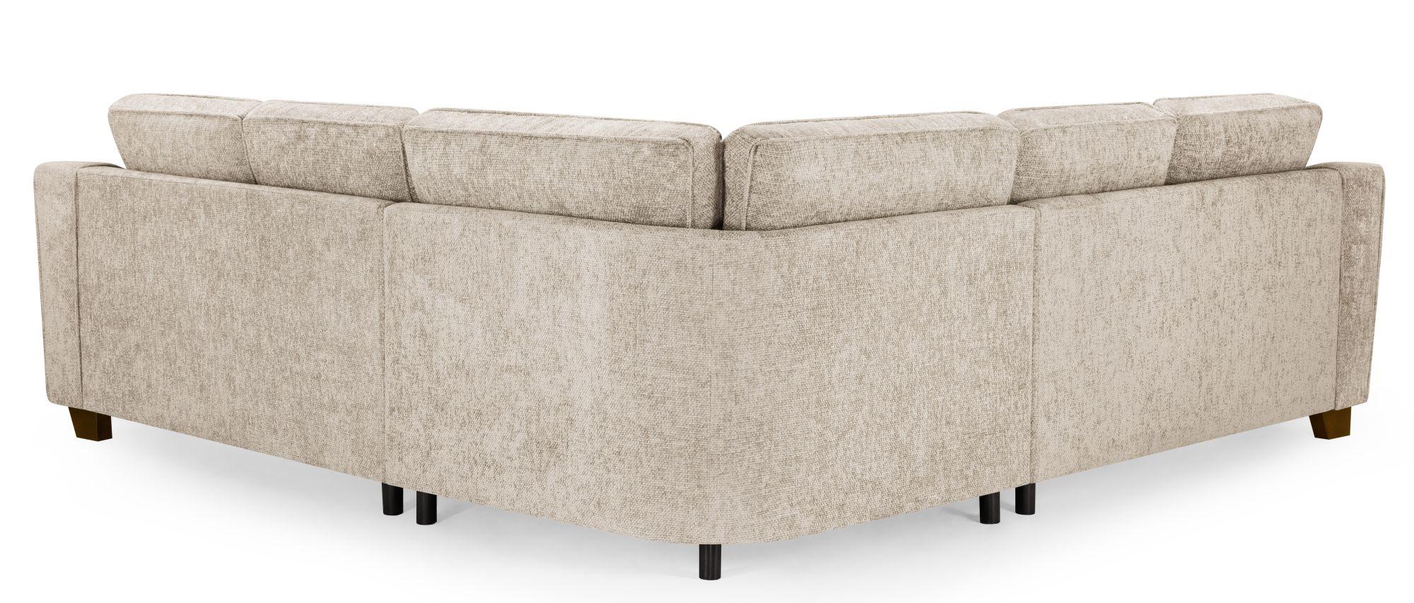 Product photograph of Nebraska Beige Fabric Large Corner Sofa Suite from Choice Furniture Superstore.
