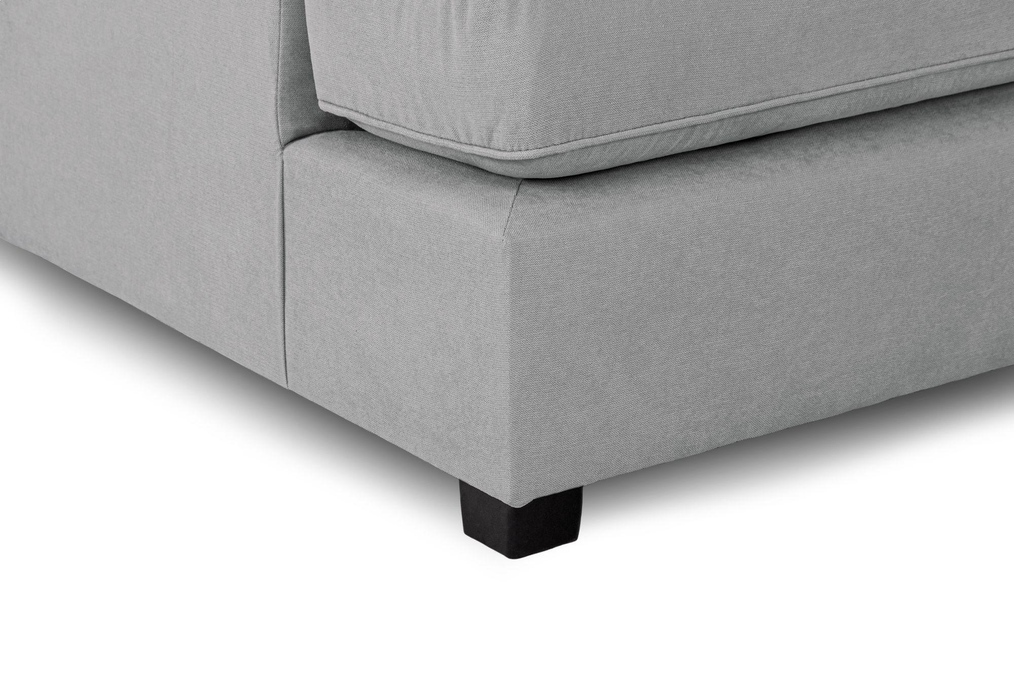 Product photograph of Carnaby Classic Grey Fabric U Shape Corner Sofa Suite from Choice Furniture Superstore.