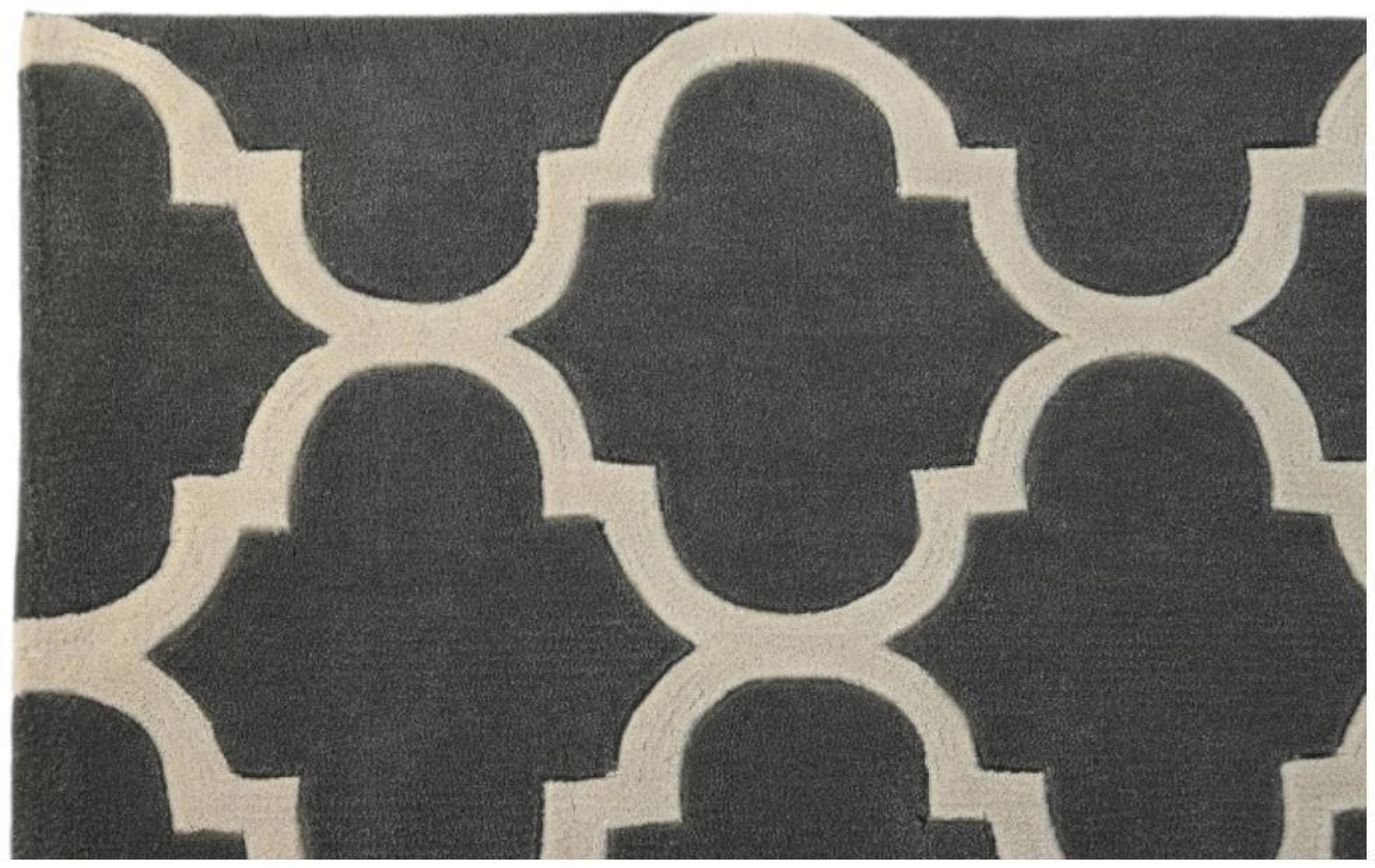 Product photograph of Calcutta Grey Polyester Arabian Rug - 120cm X 180cm from Choice Furniture Superstore.