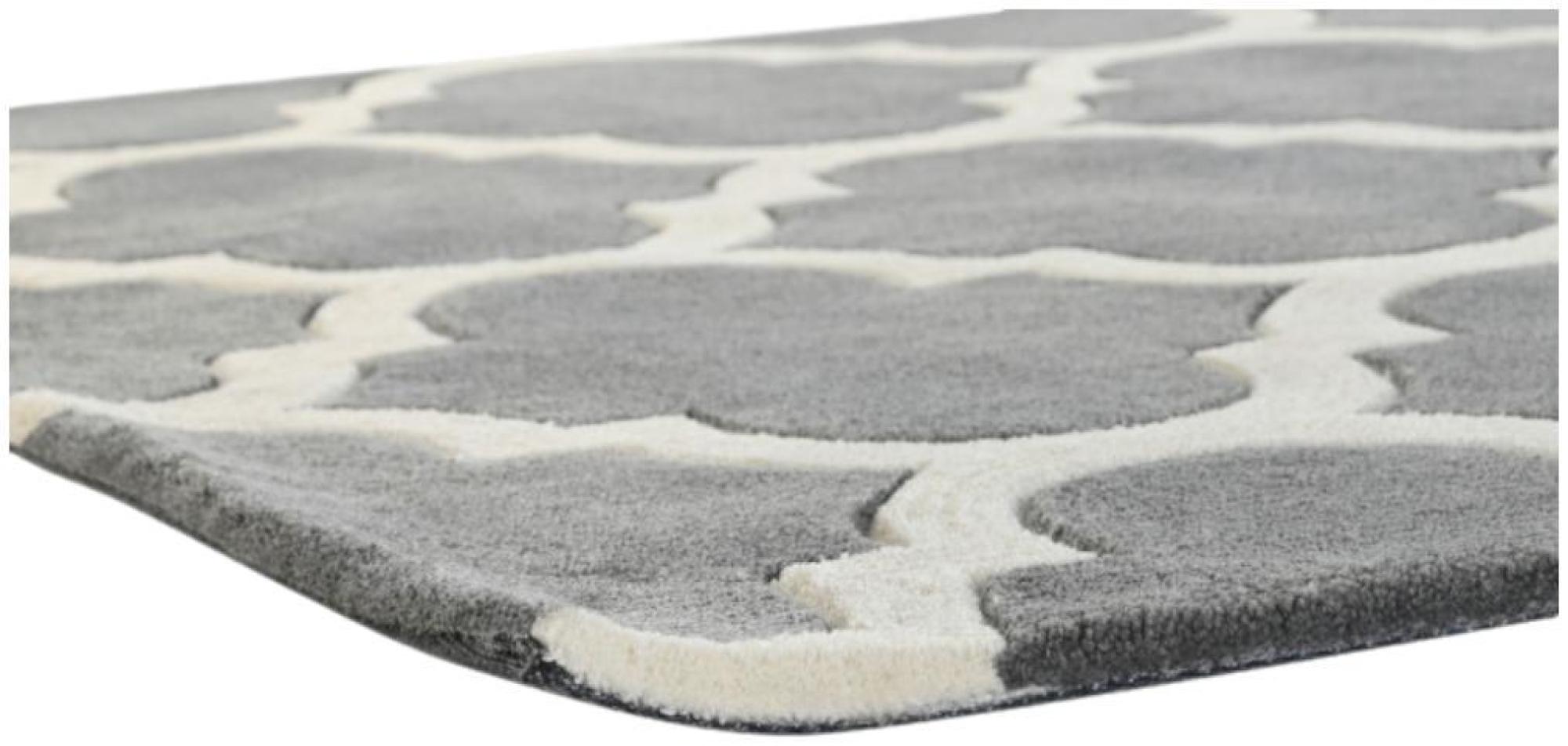 Product photograph of Calcutta Grey Polyester Arabian Rug - 120cm X 180cm from Choice Furniture Superstore.