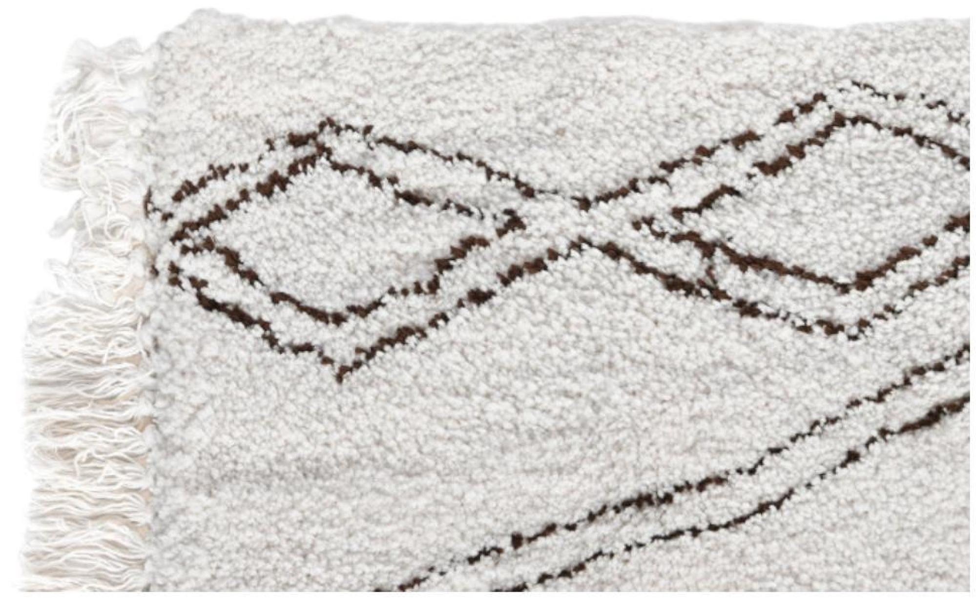 Product photograph of Gangtok Beige Polyester Boho Rug - 200cm X 140cm from Choice Furniture Superstore.